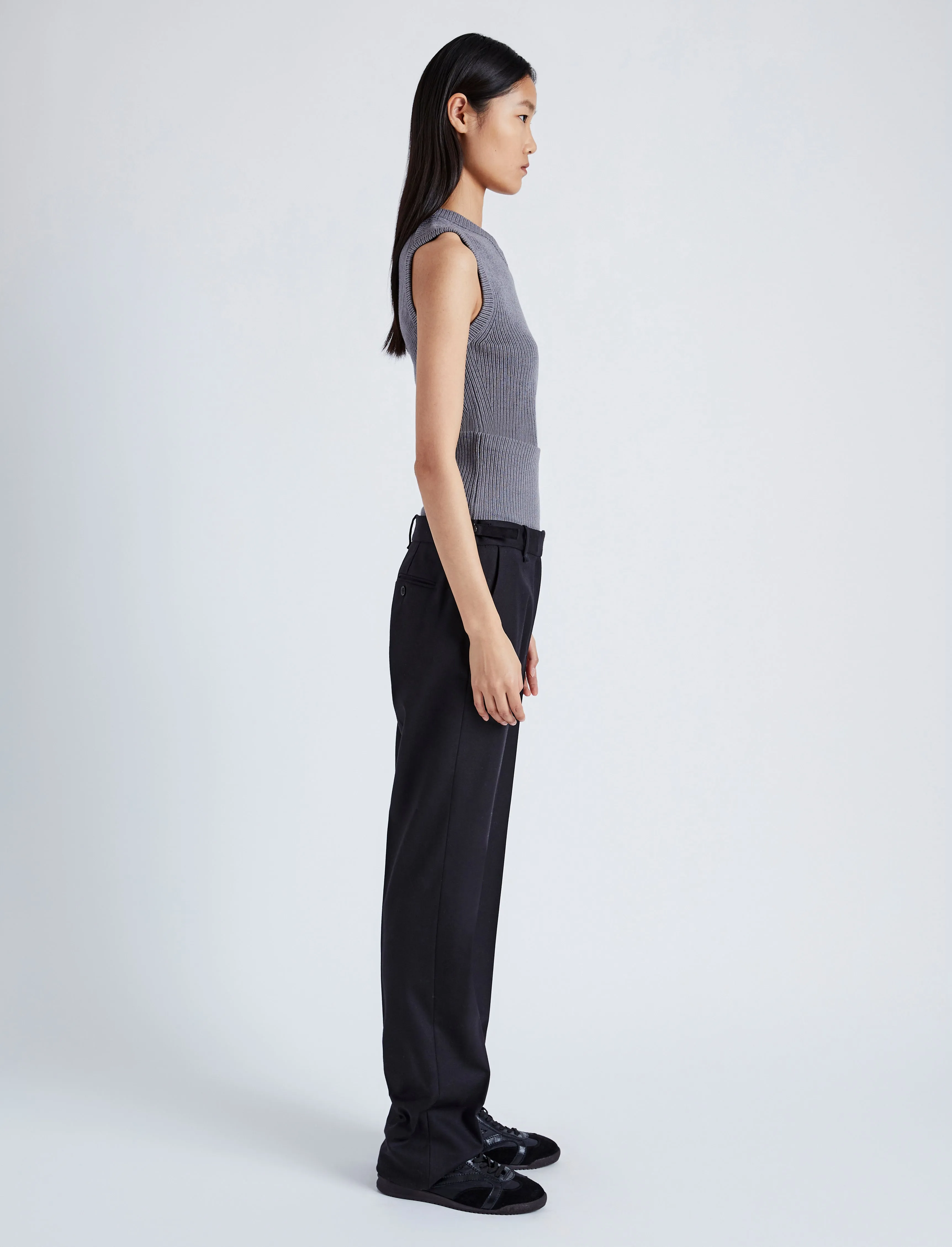 Cruz Vest in Midweight Viscose Rib sold by Proenza Schouler product image thumbnail 5