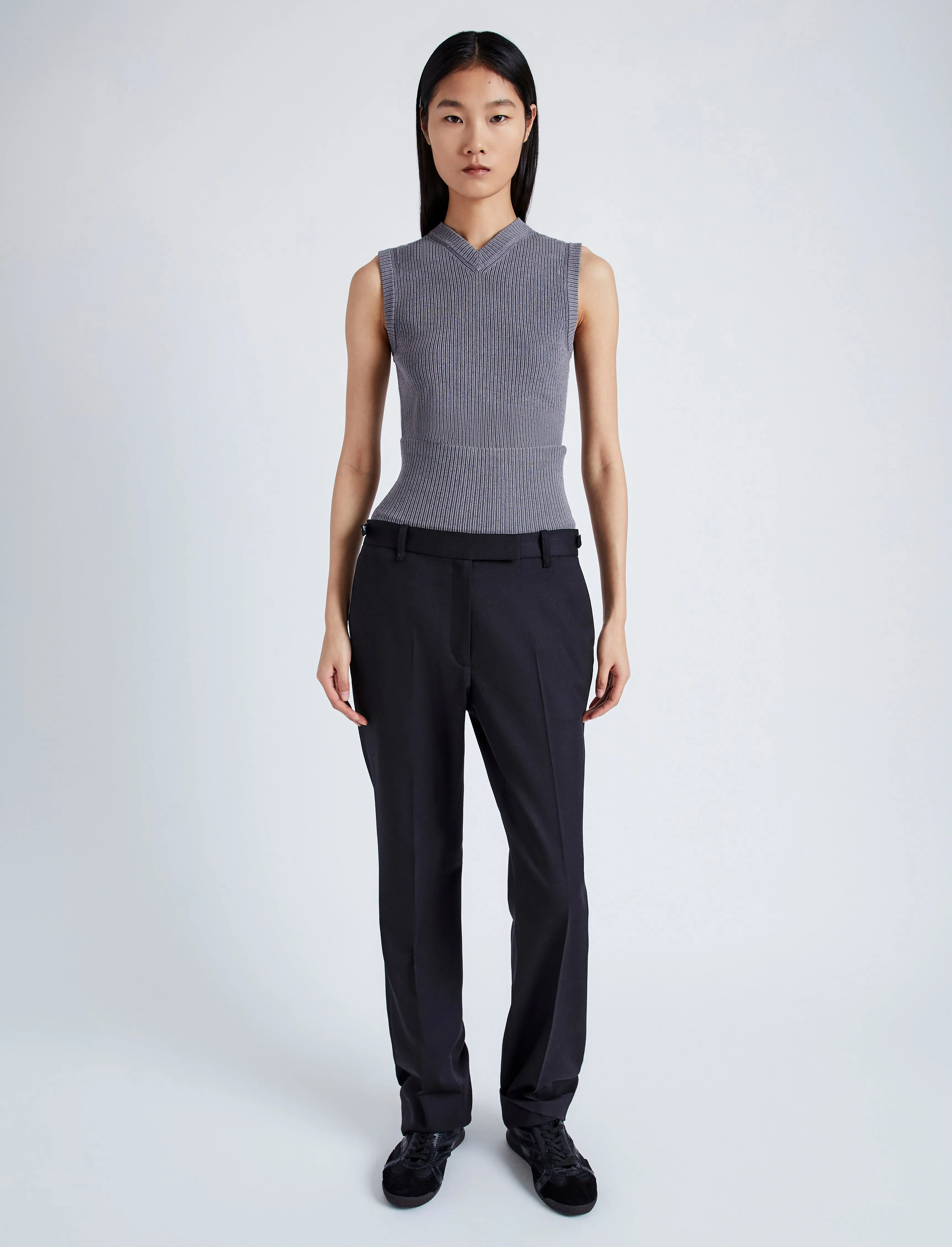 Cruz Vest in Midweight Viscose Rib sold by Proenza Schouler product image thumbnail 3