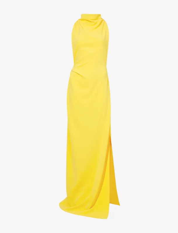Faye Backless Twist Back Dress in Matte Viscose Crepe sold by Proenza Schouler