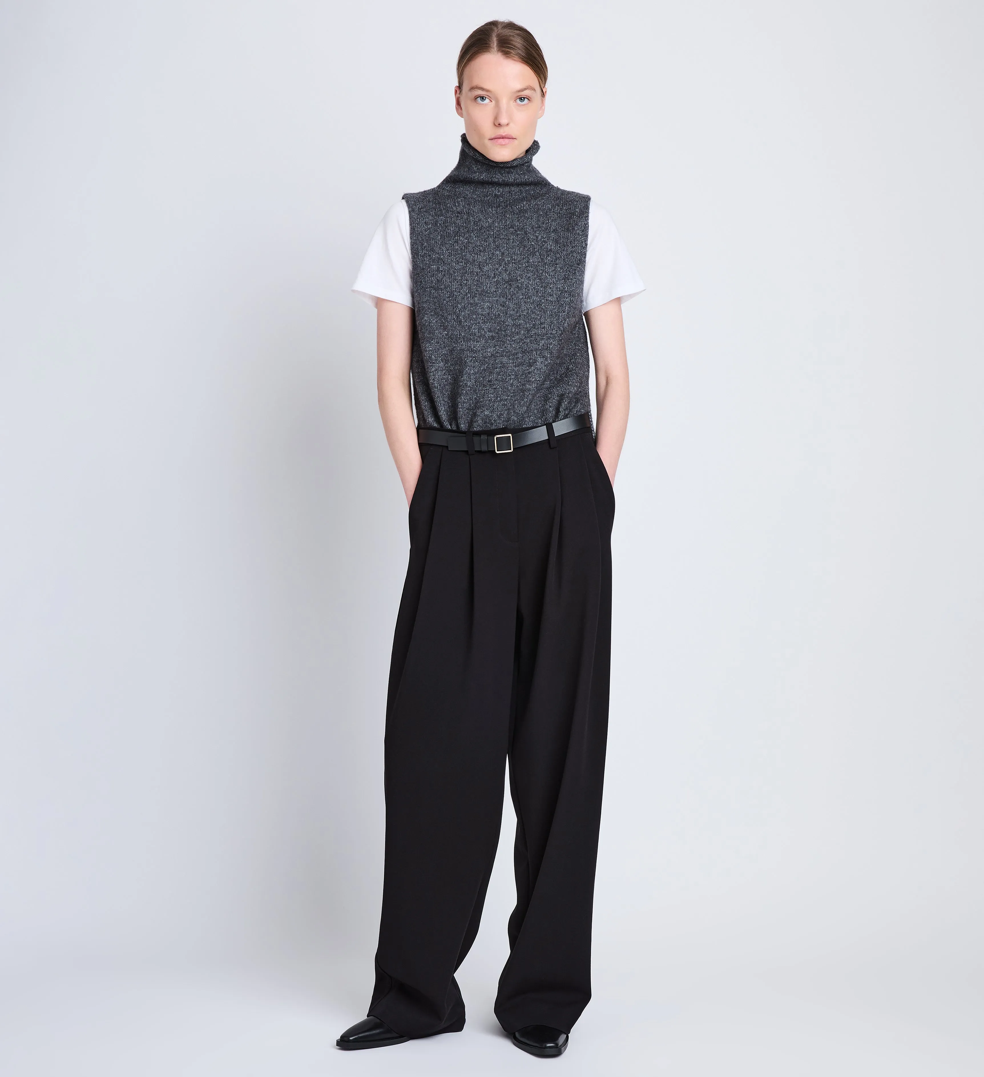 Eleanor Pant in Stretch Suiting sold by Proenza Schouler product image thumbnail 2