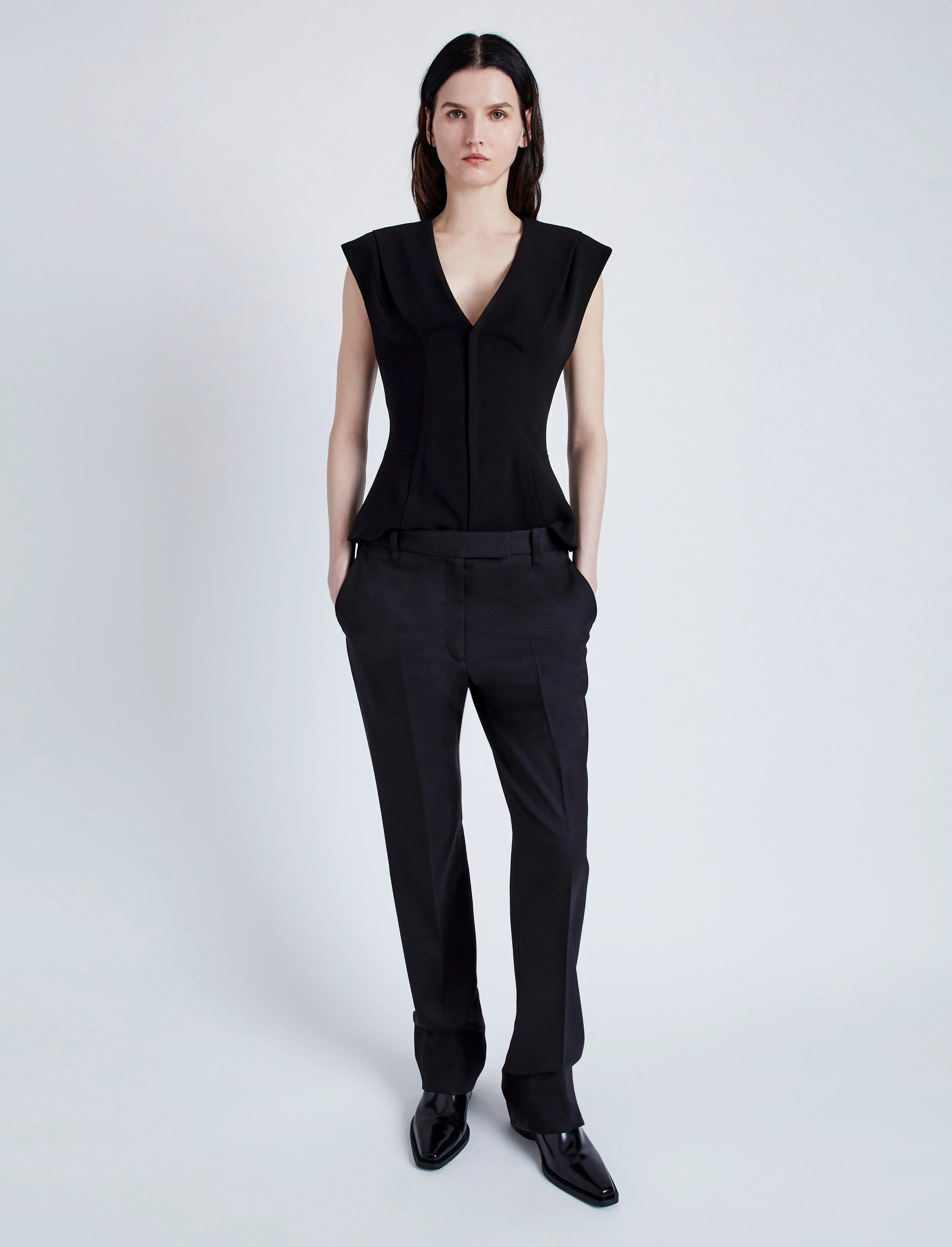 Janet Top in Matte Double Crepe sold by Proenza Schouler product image thumbnail 3