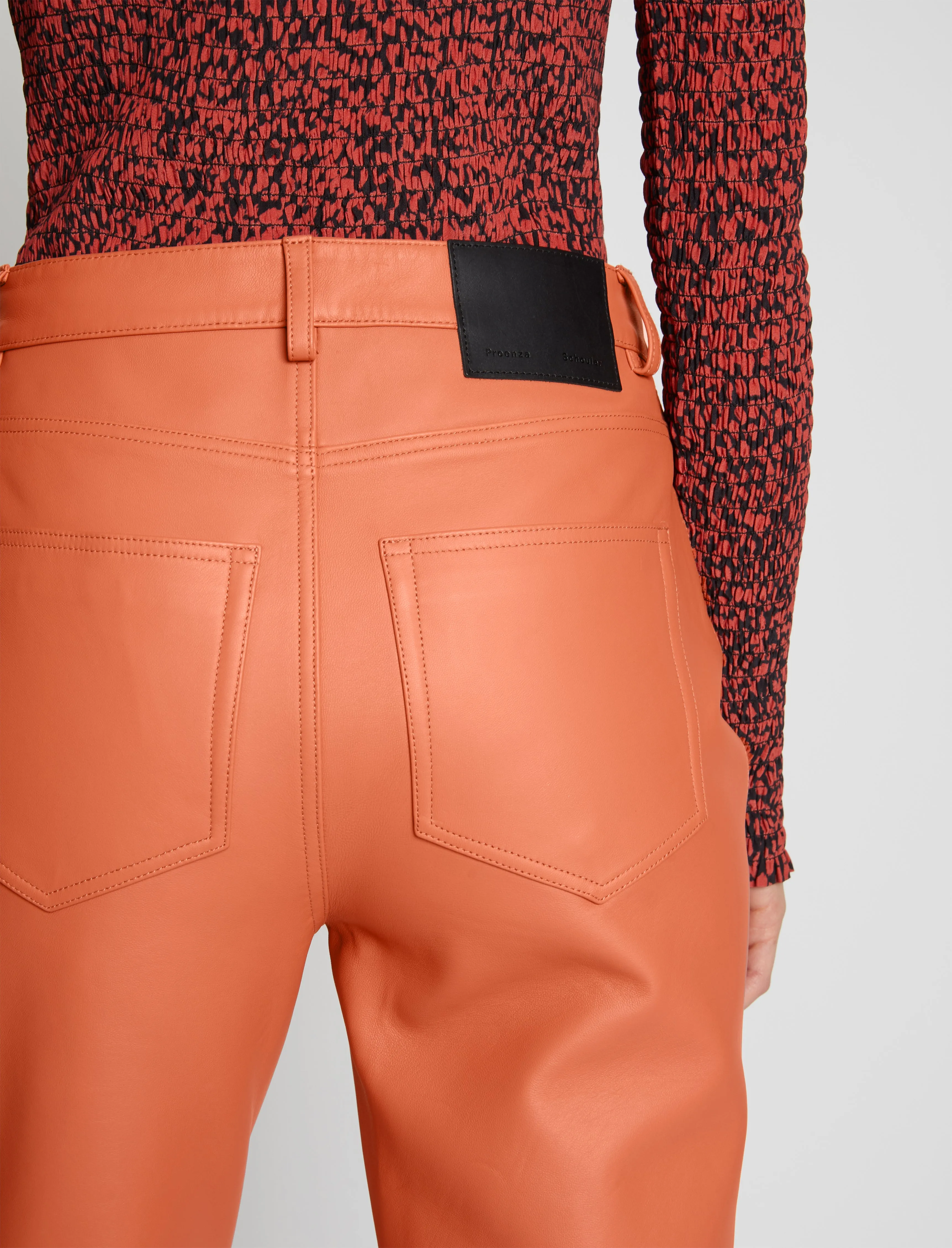 Leather Straight Pants sold by Proenza Schouler product image thumbnail 5