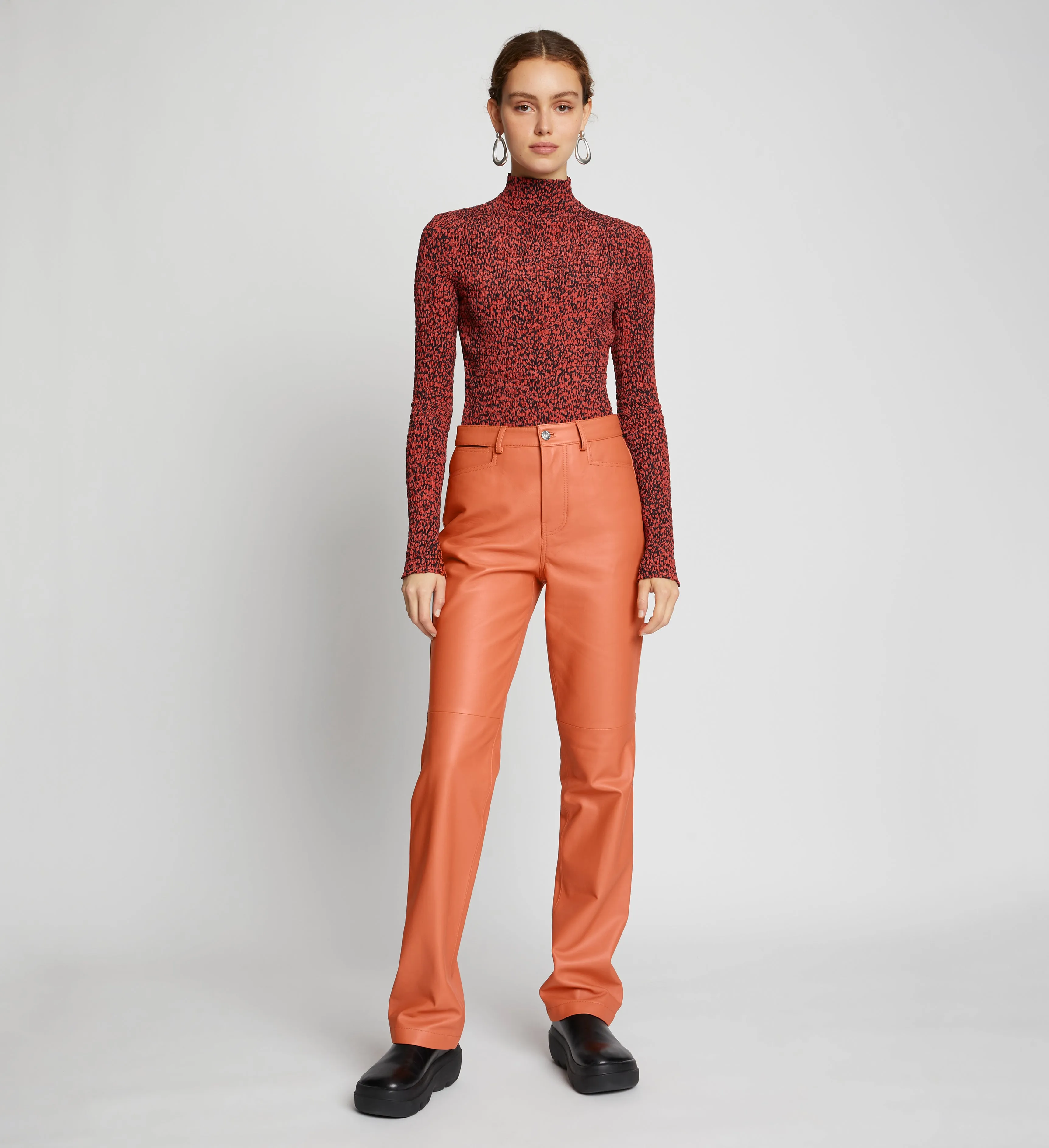 Leather Straight Pants sold by Proenza Schouler product image thumbnail 2