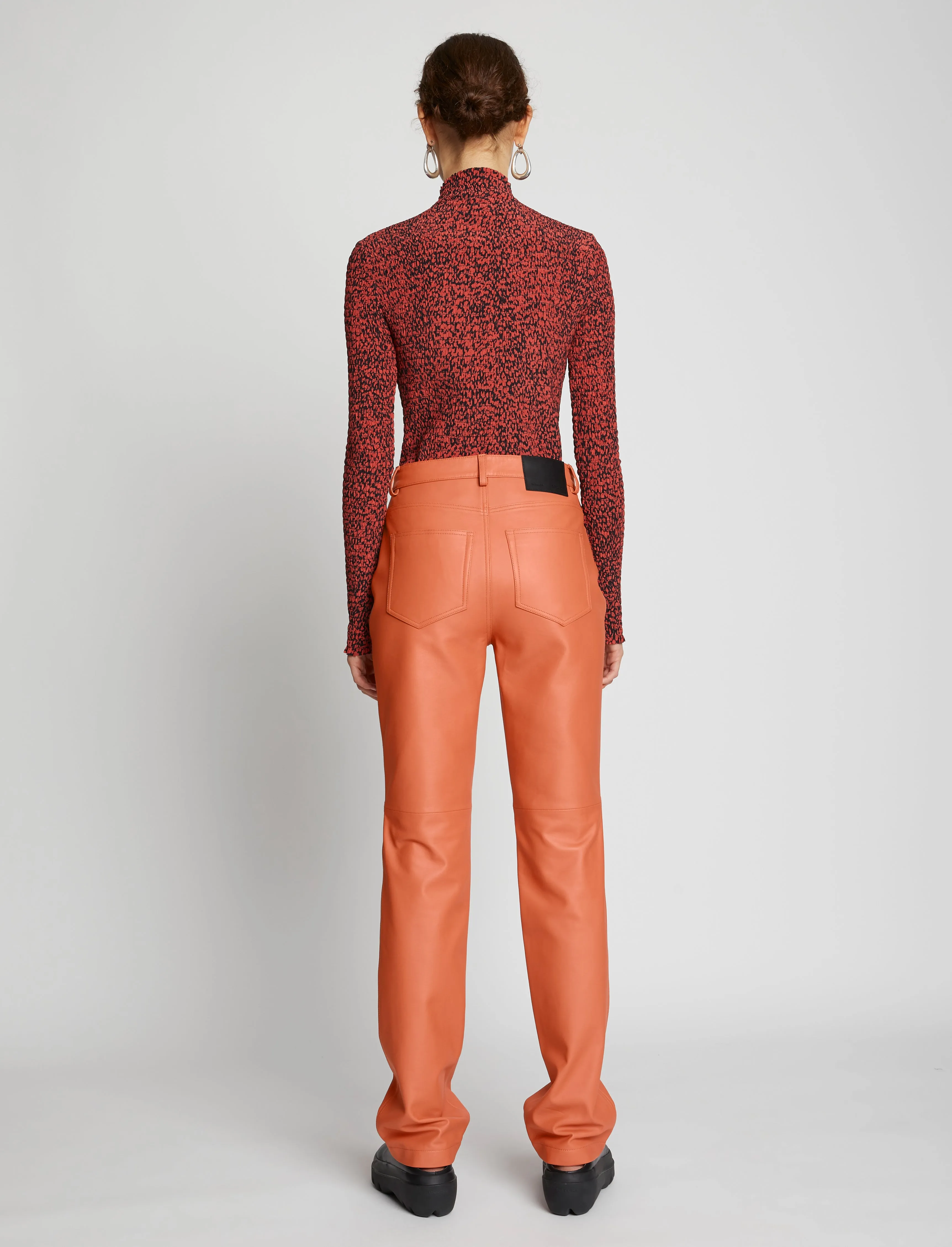 Leather Straight Pants sold by Proenza Schouler product image thumbnail 4