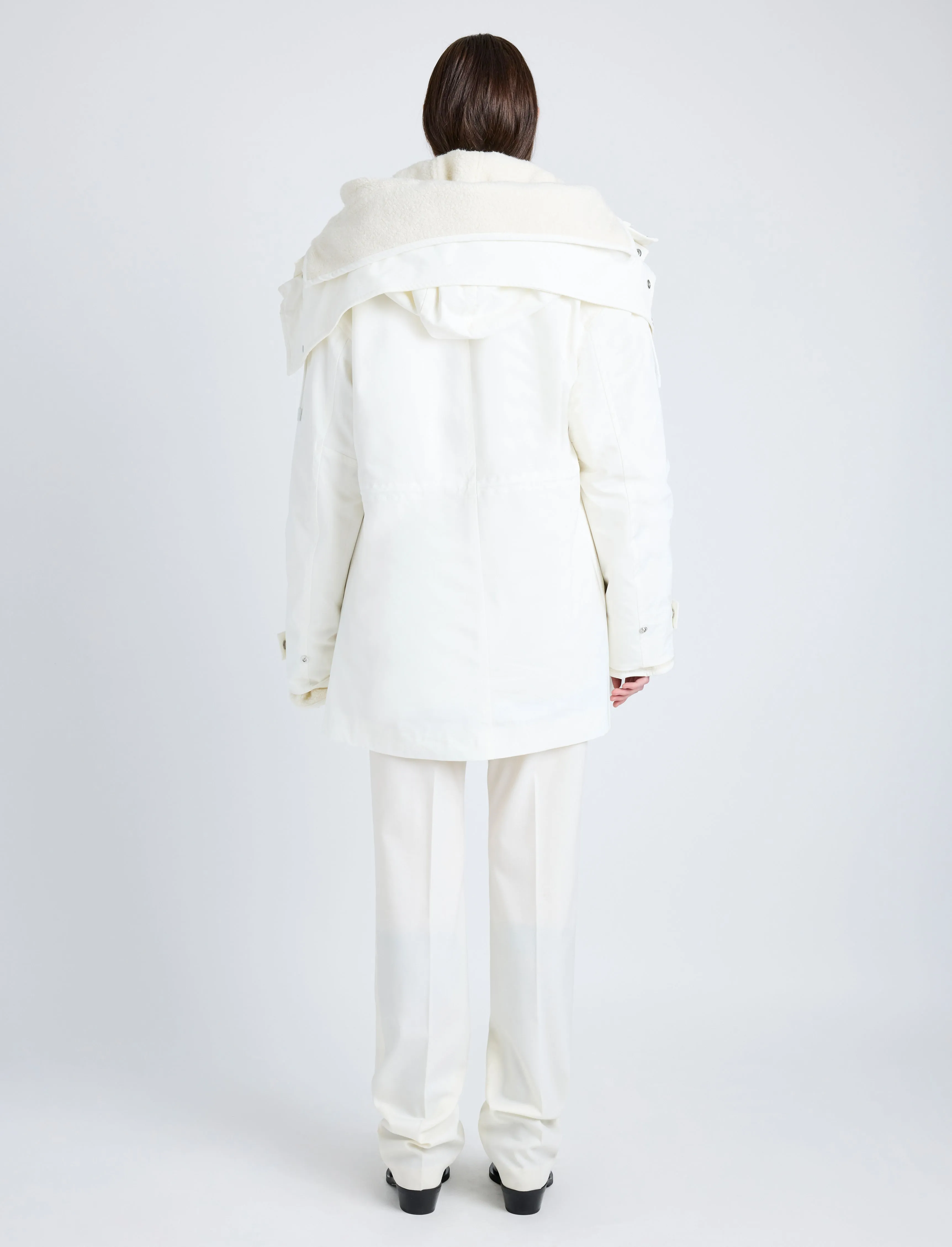 Wilder Coat in Stretch Nylon with Fleece Lining sold by Proenza Schouler product image thumbnail 5