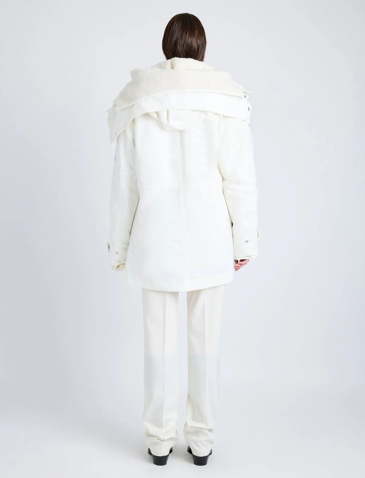 Wilder Coat in Stretch Nylon with Fleece - MIST sold by Proenza Schouler product image thumbnail 4