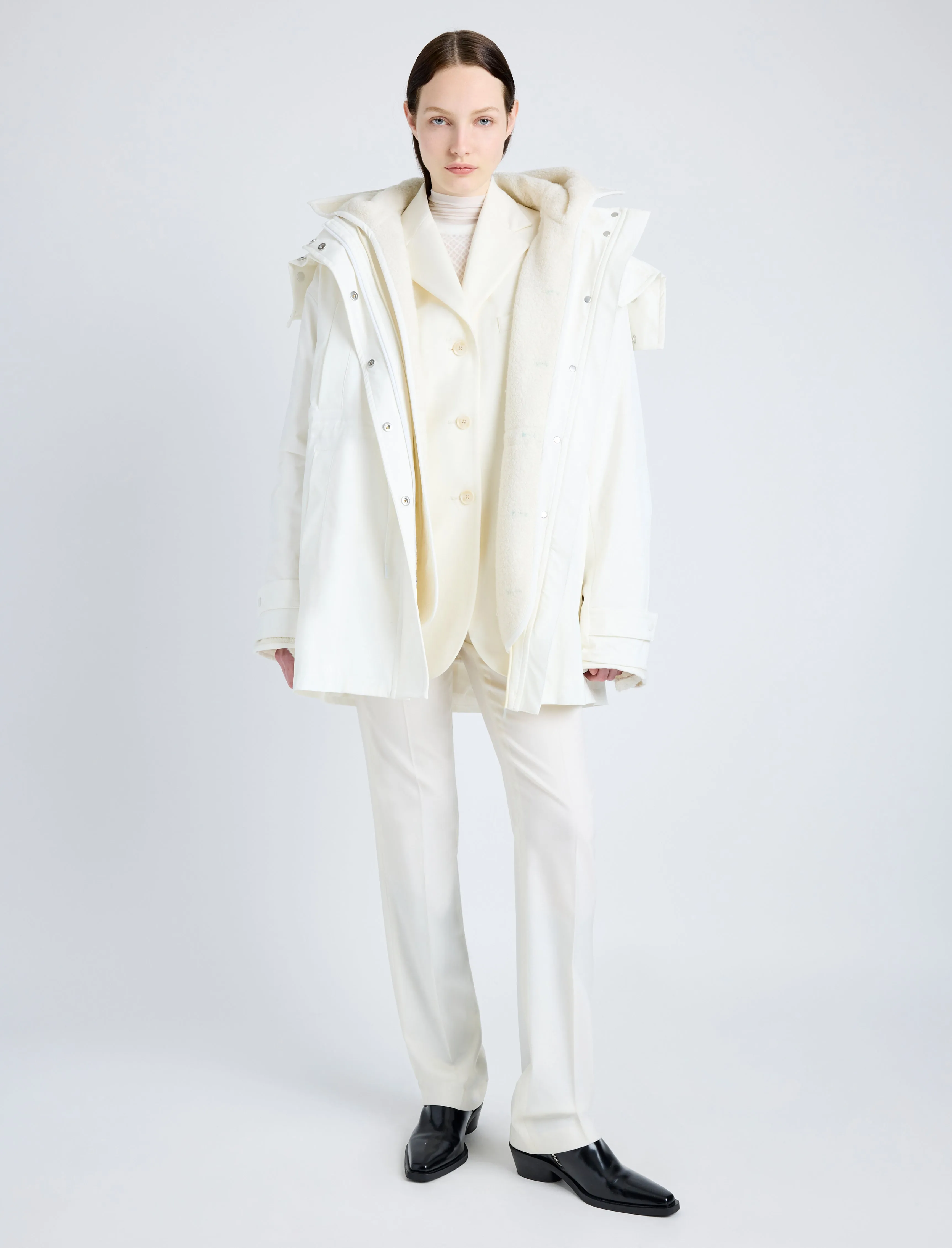 Wilder Coat in Stretch Nylon with Fleece Lining sold by Proenza Schouler product image thumbnail 3