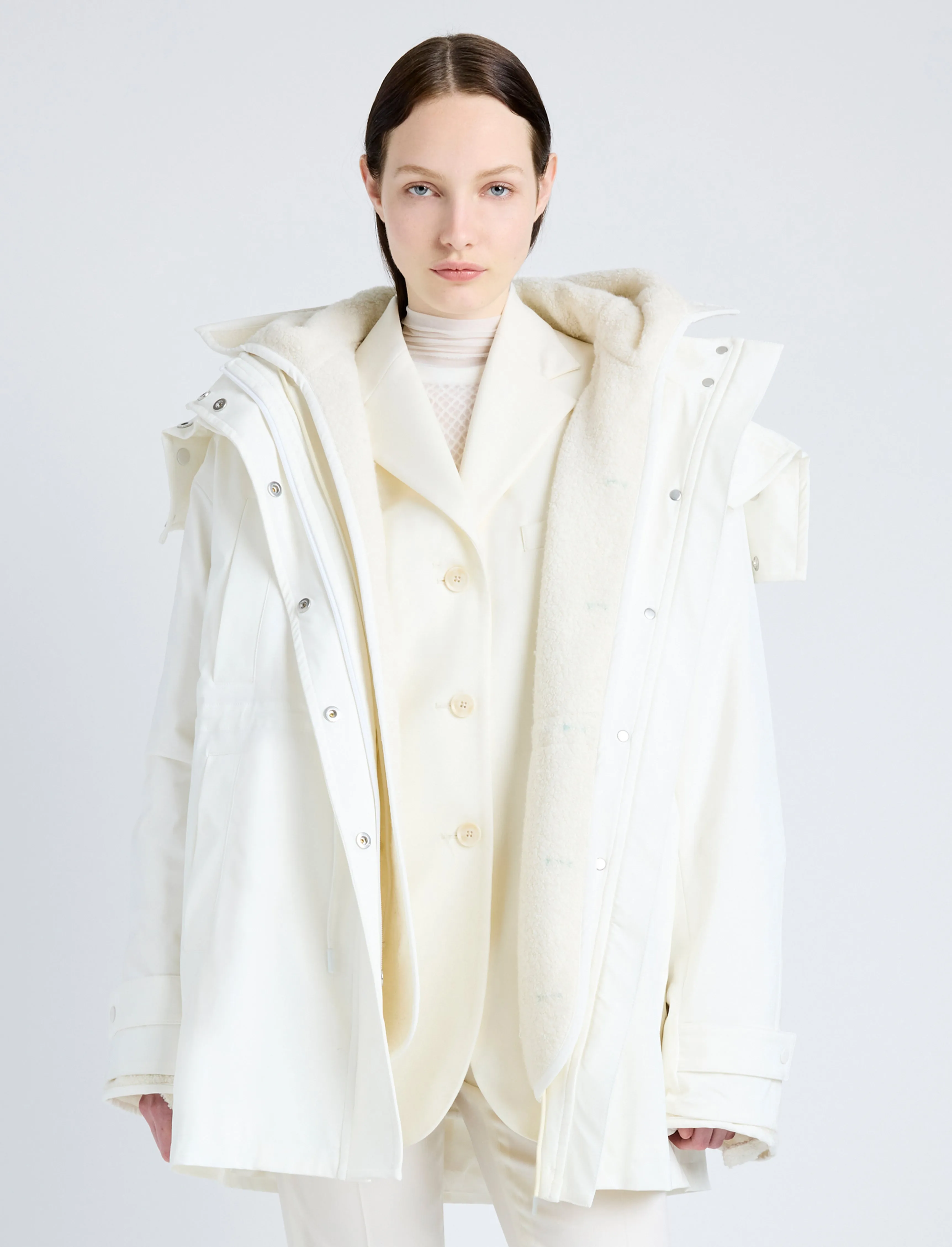 Wilder Coat in Stretch Nylon with Fleece Lining sold by Proenza Schouler product image thumbnail 2