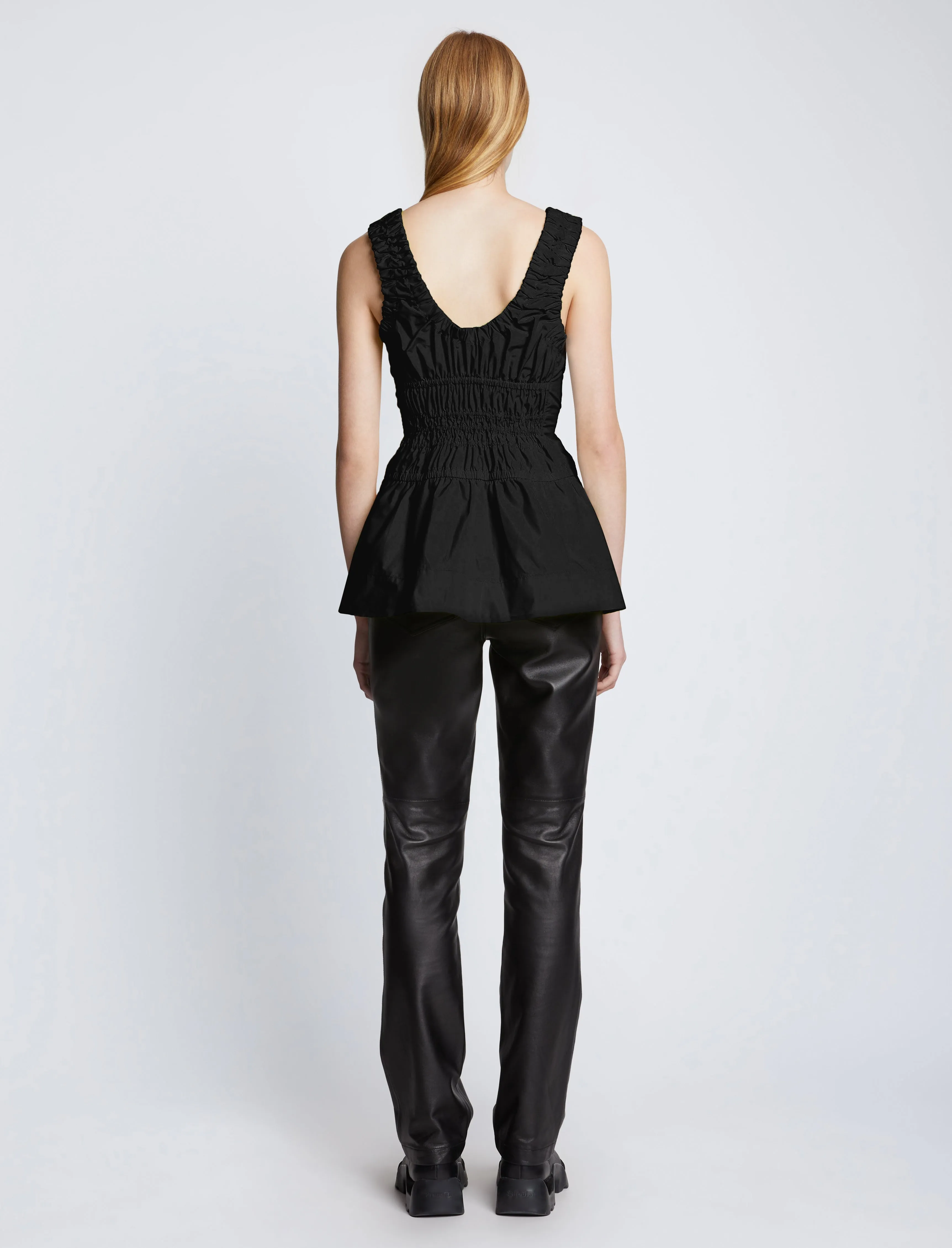 Poplin Gathered Tank Top sold by Proenza Schouler product image thumbnail 5