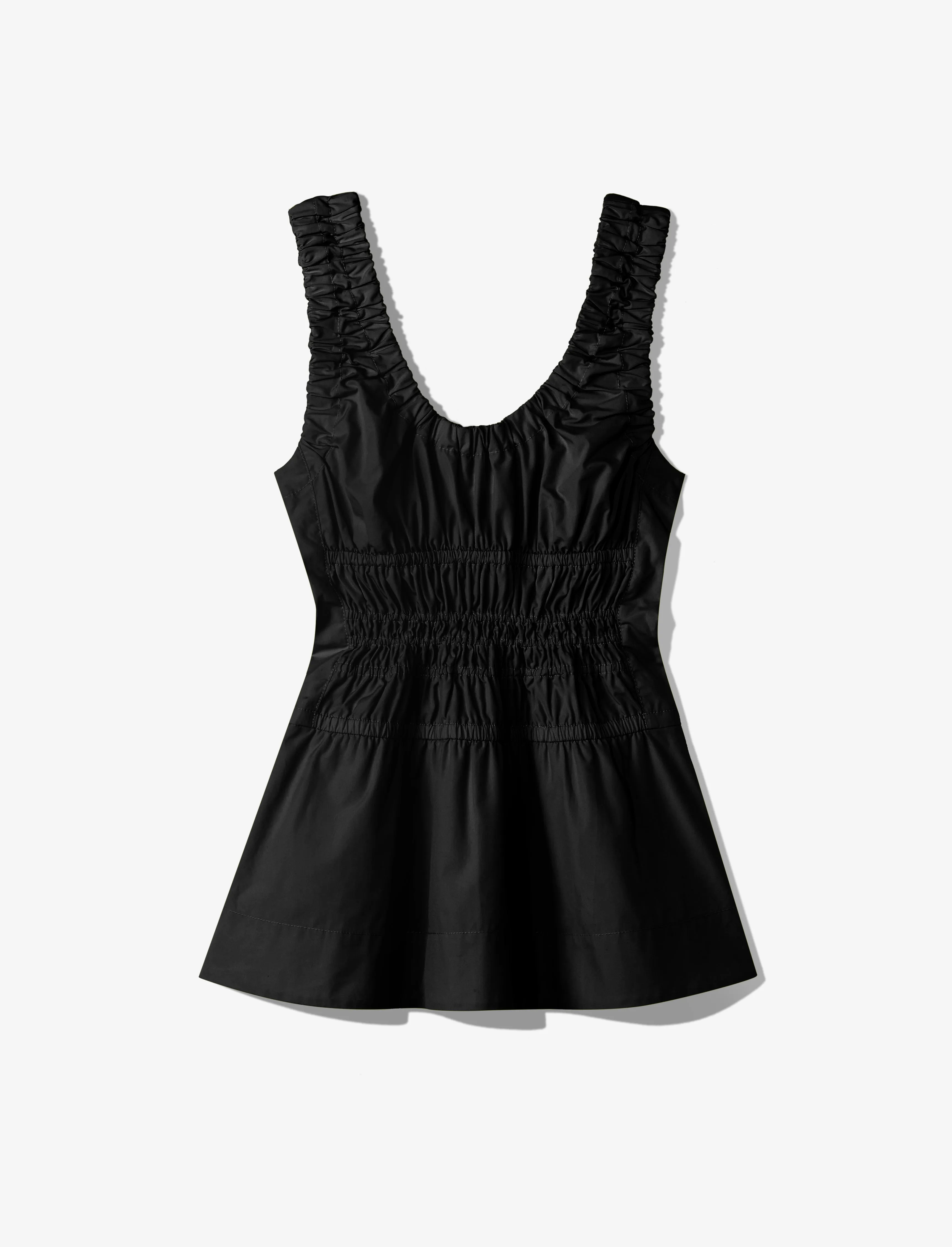 Poplin Gathered Tank Top sold by Proenza Schouler