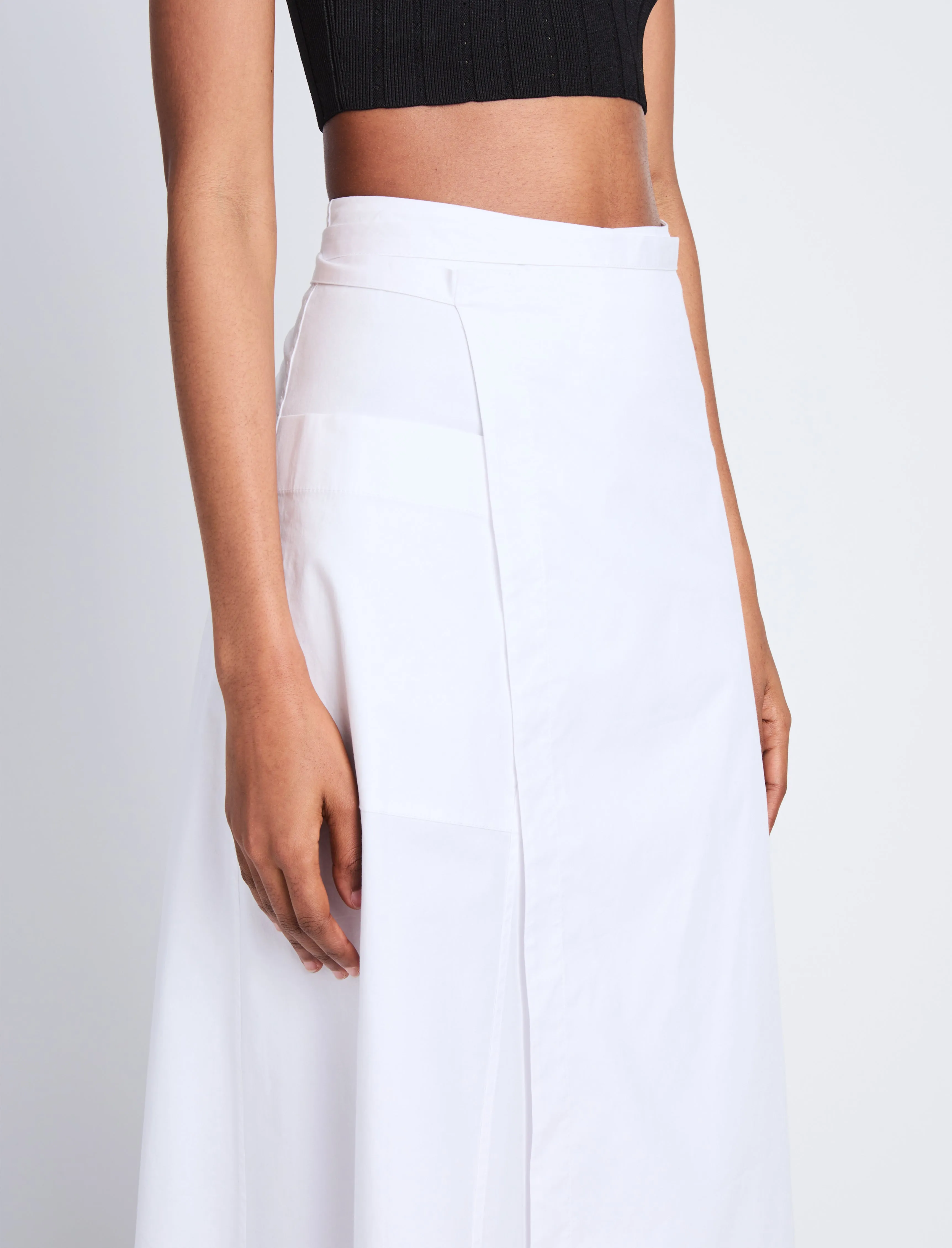Soft Poplin Wrap Skirt sold by Proenza Schouler product image thumbnail 5