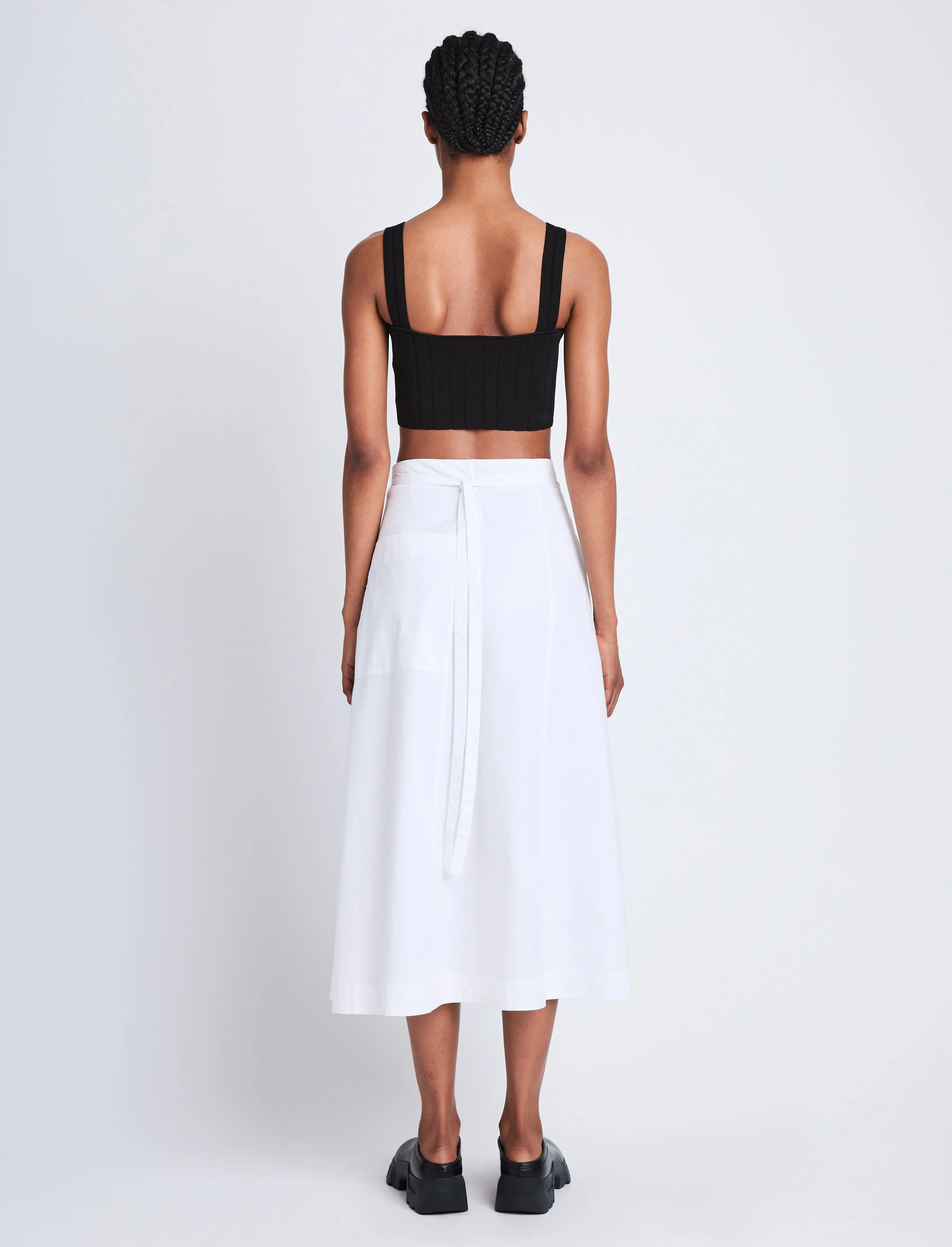 Soft Poplin Wrap Skirt sold by Proenza Schouler product image thumbnail 4
