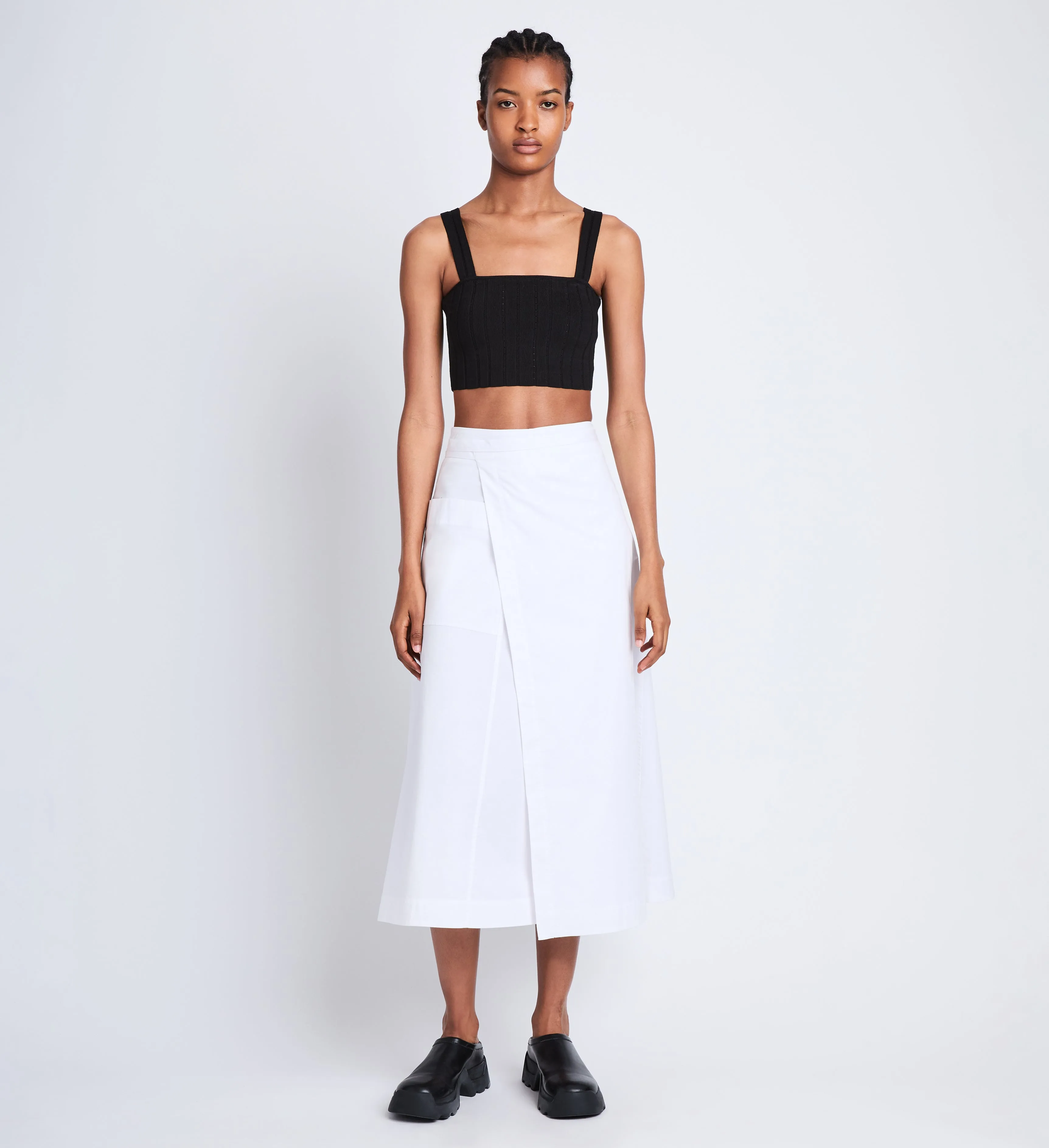 Soft Poplin Wrap Skirt sold by Proenza Schouler product image thumbnail 2
