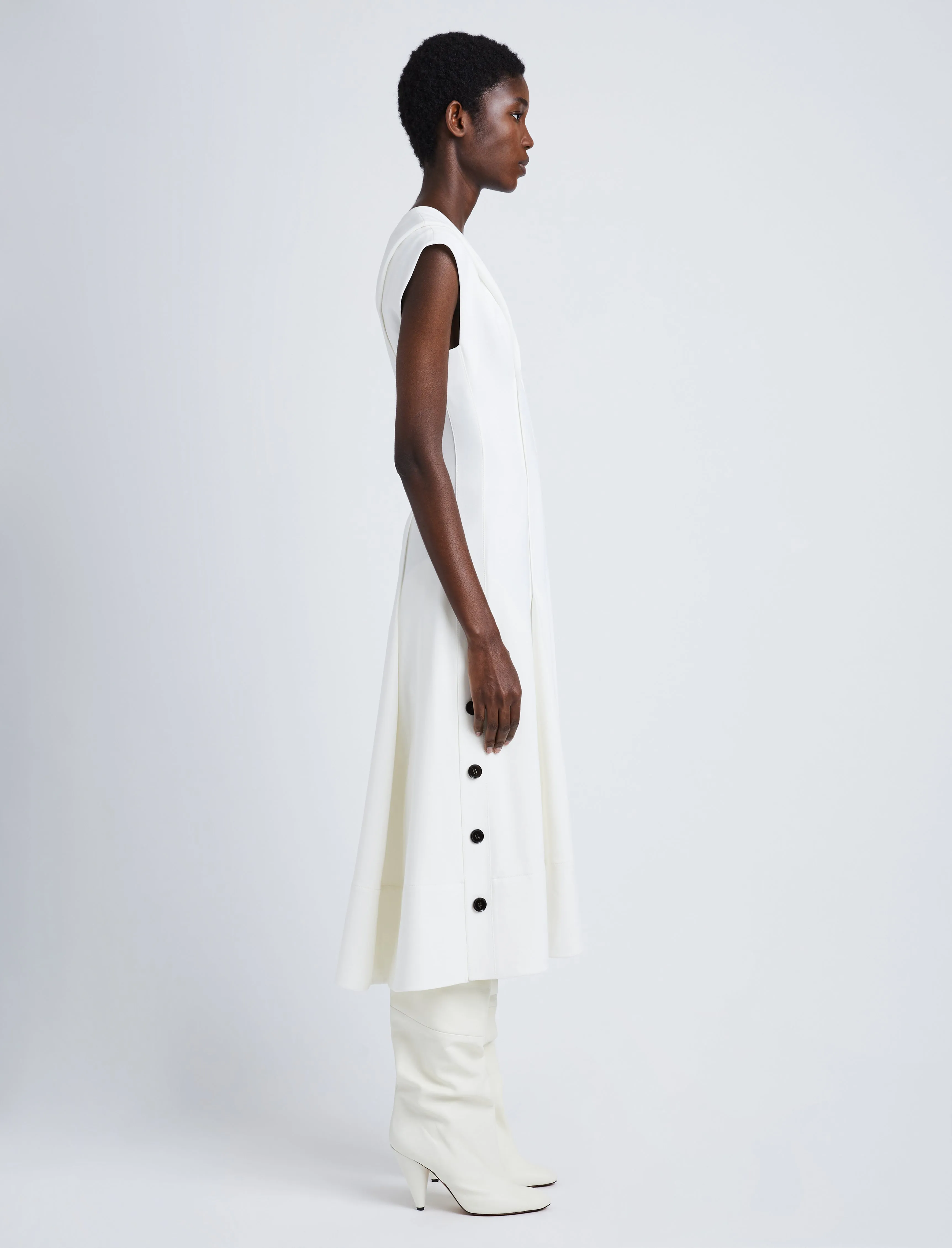 Matte Viscose Crepe Dress sold by Proenza Schouler product image thumbnail 3