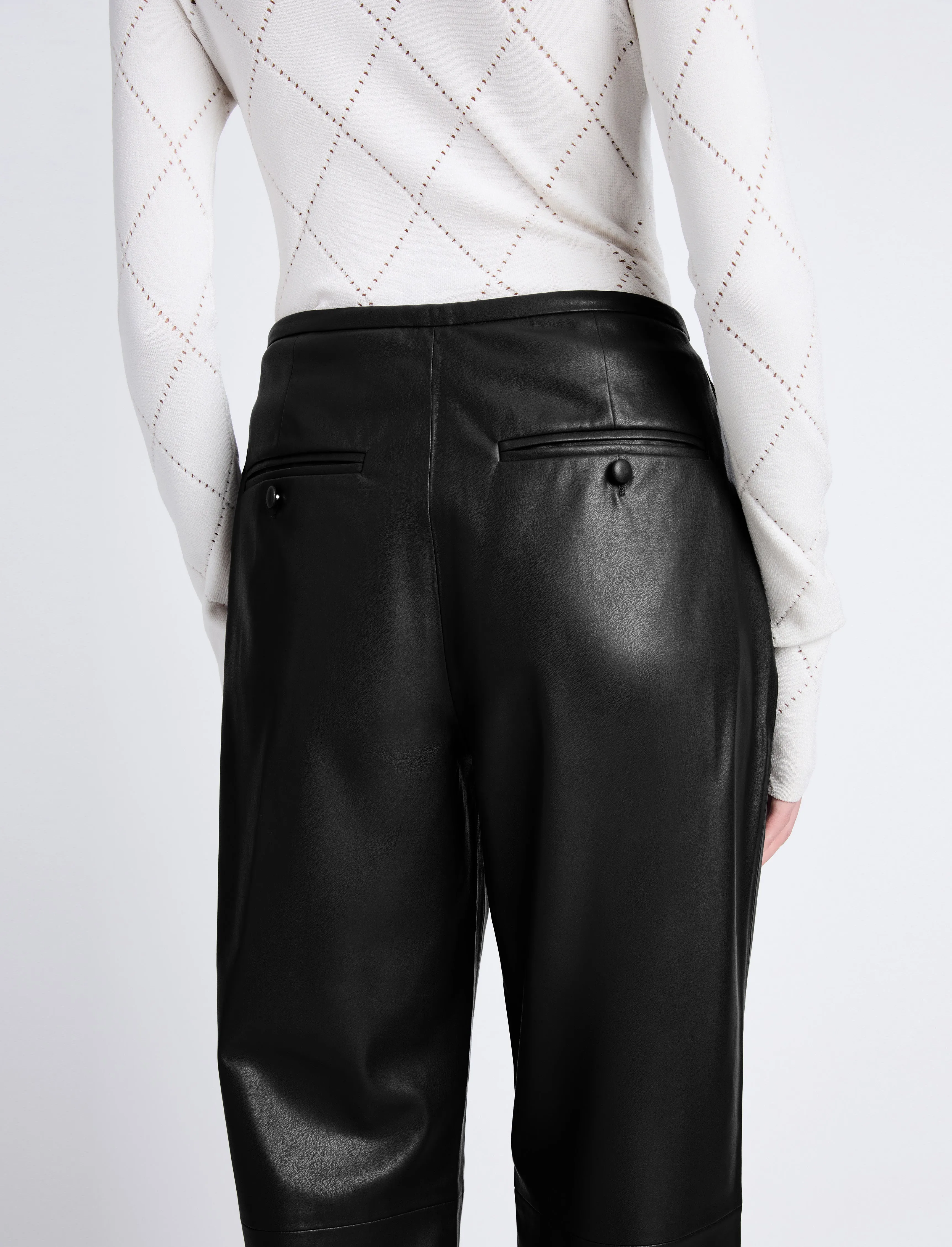 Faux Leather Straight Leg Pants sold by Proenza Schouler product image thumbnail 5