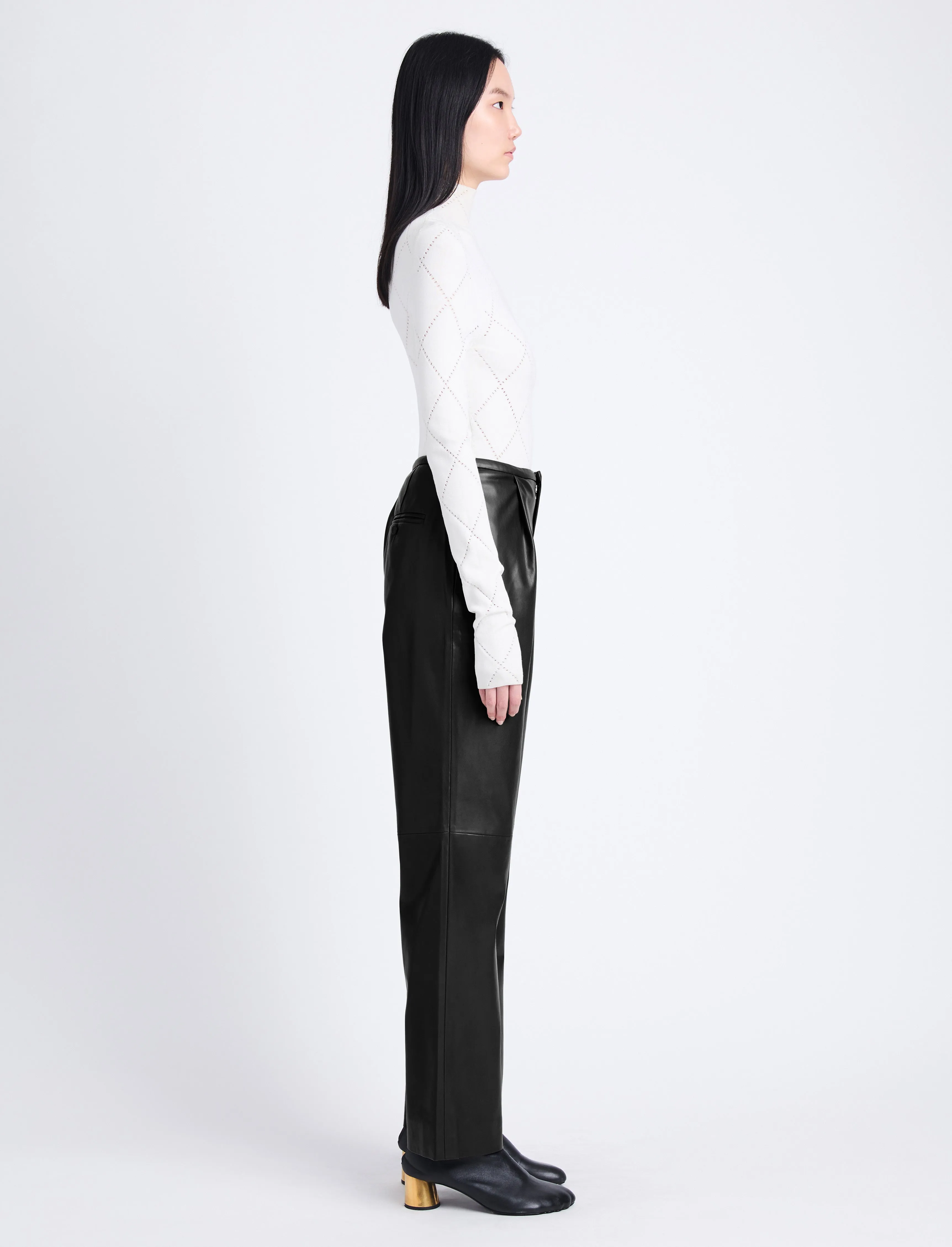 Faux Leather Straight Leg Pants sold by Proenza Schouler product image thumbnail 3
