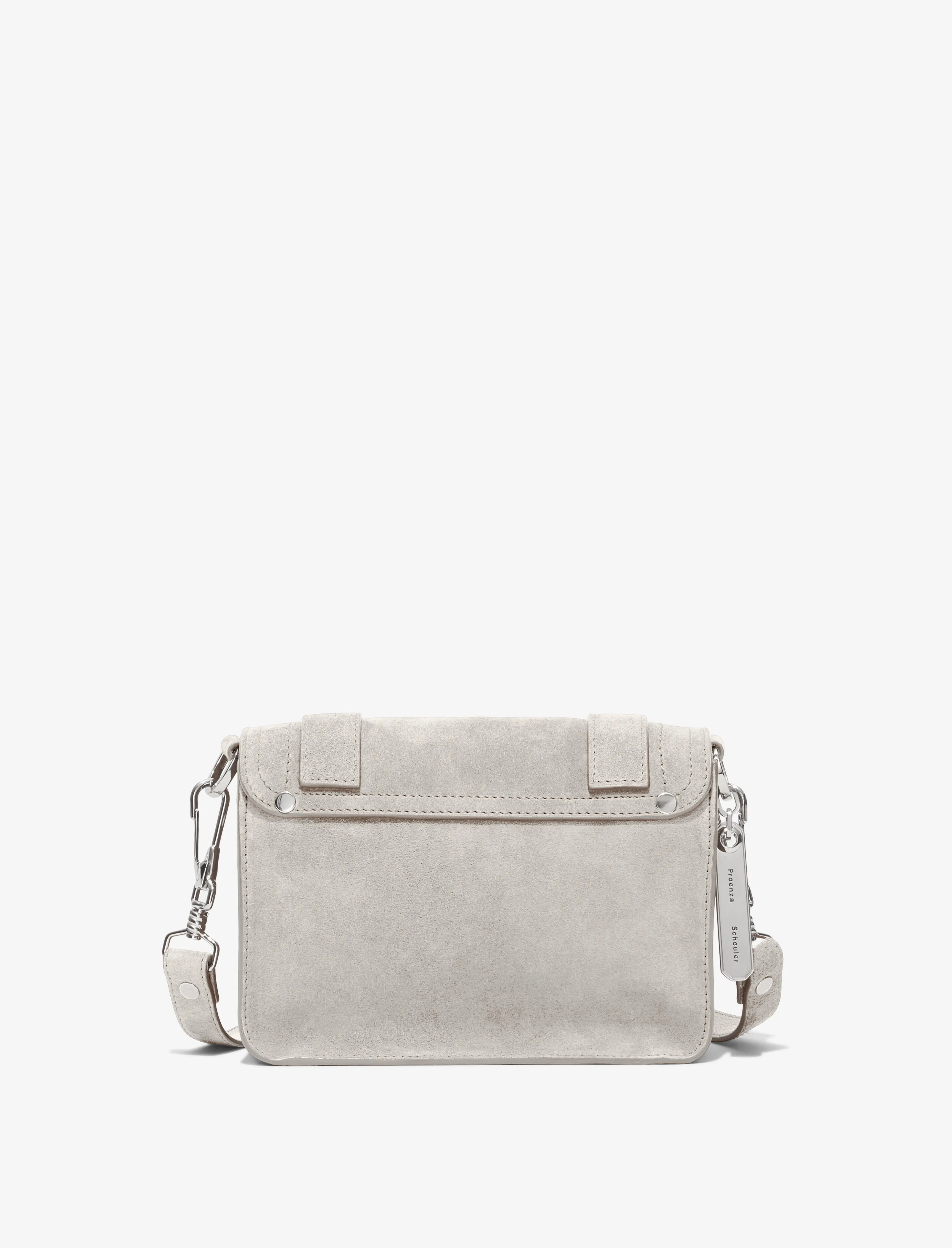 Suede PS1 Mini Crossbody Bag - PALE GREY sold by Proenza Schouler product image thumbnail 4