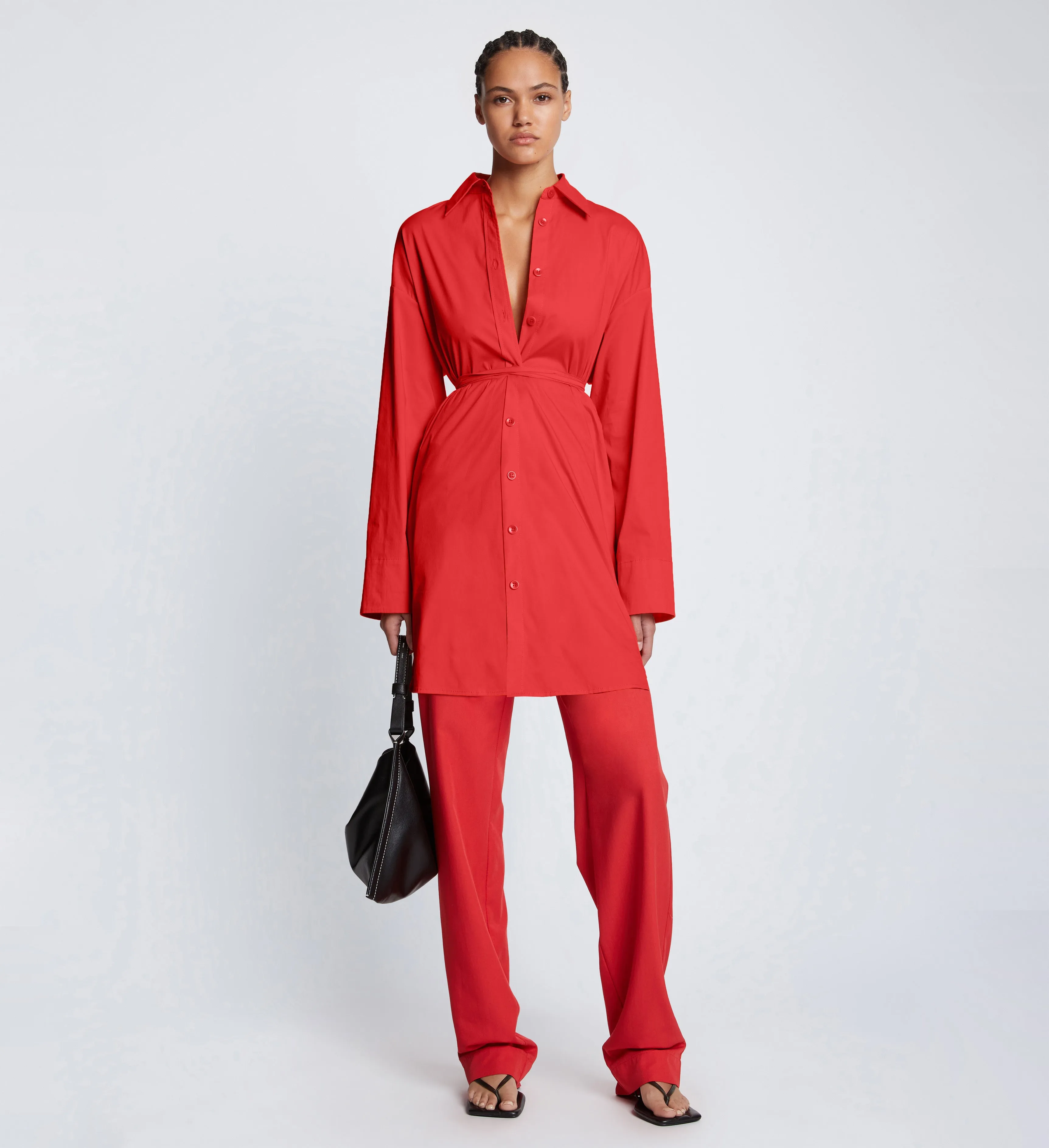 Soft Poplin Button Down Shirt Dress sold by Proenza Schouler product image thumbnail 2
