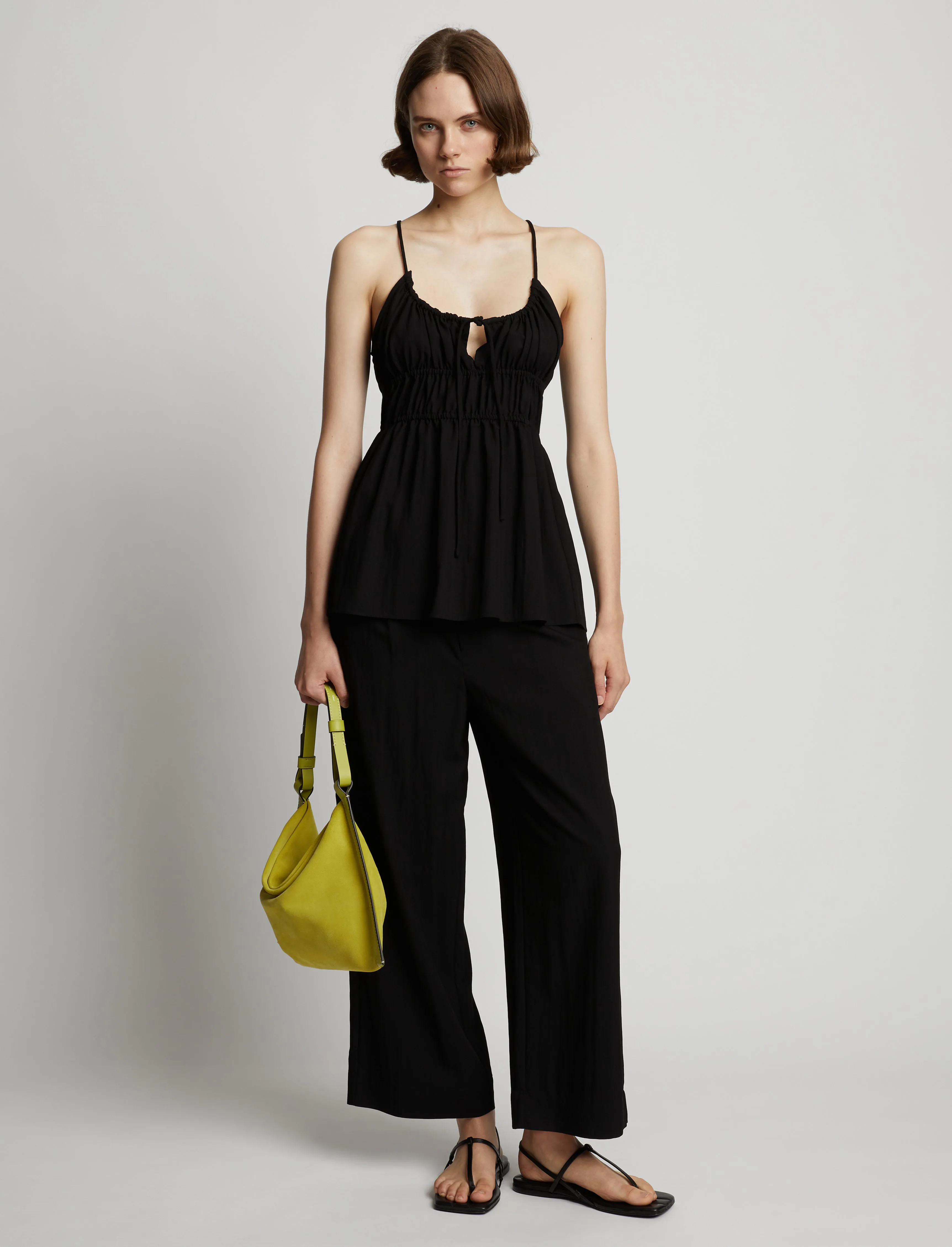 Drapey Suiting Ruched Top sold by Proenza Schouler product image thumbnail 3