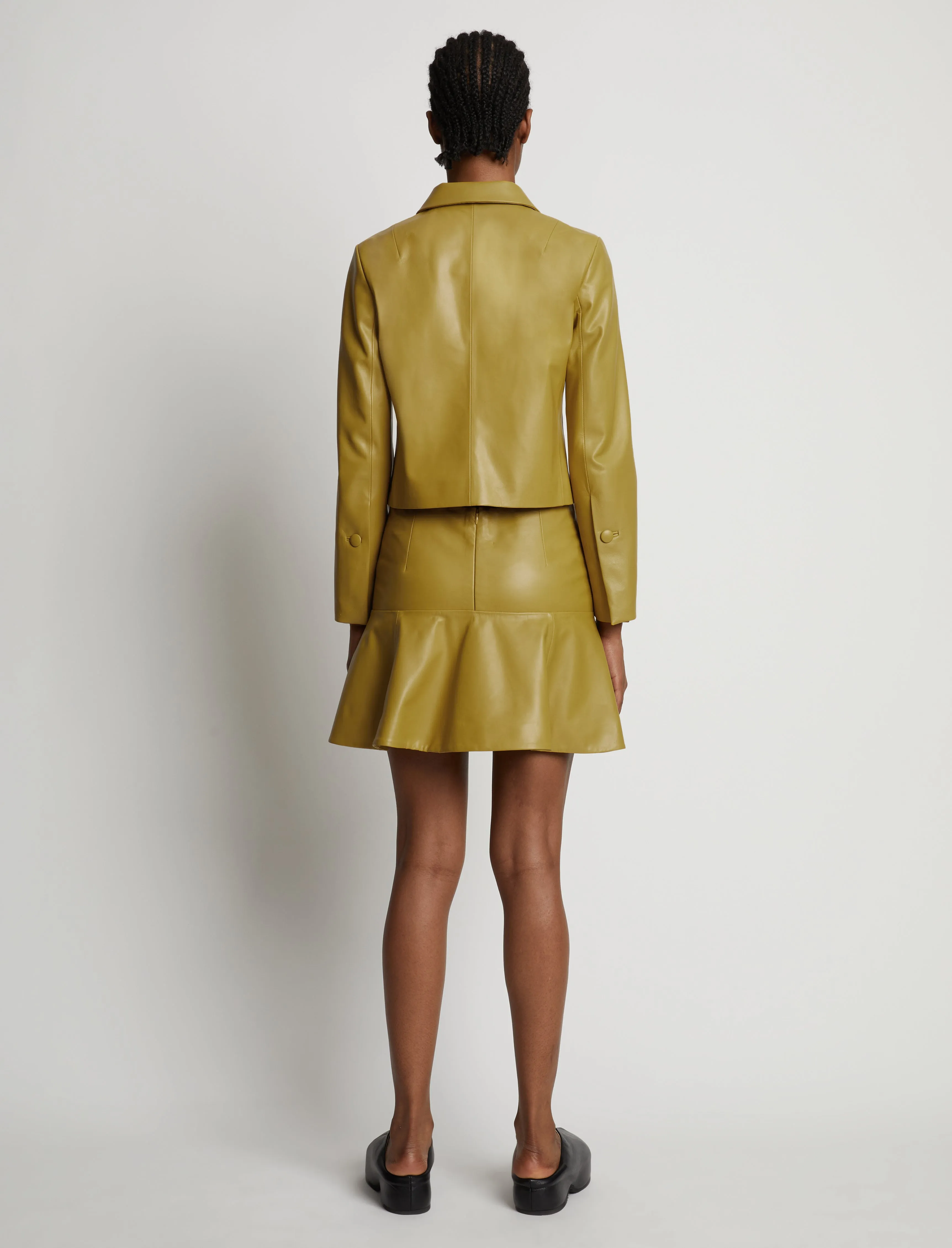 Cropped Leather Blazer sold by Proenza Schouler product image thumbnail 5
