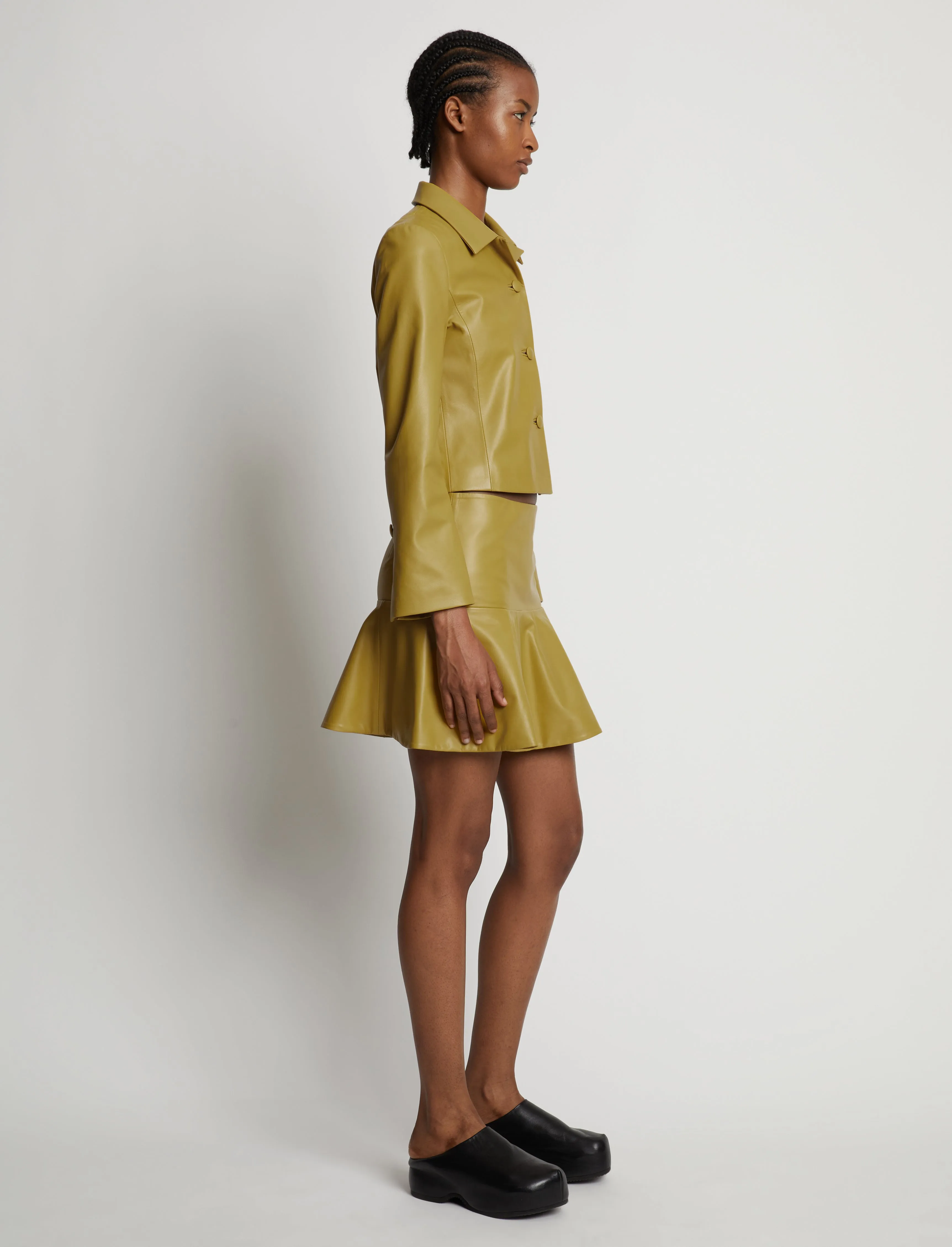 Cropped Leather Blazer sold by Proenza Schouler product image thumbnail 4