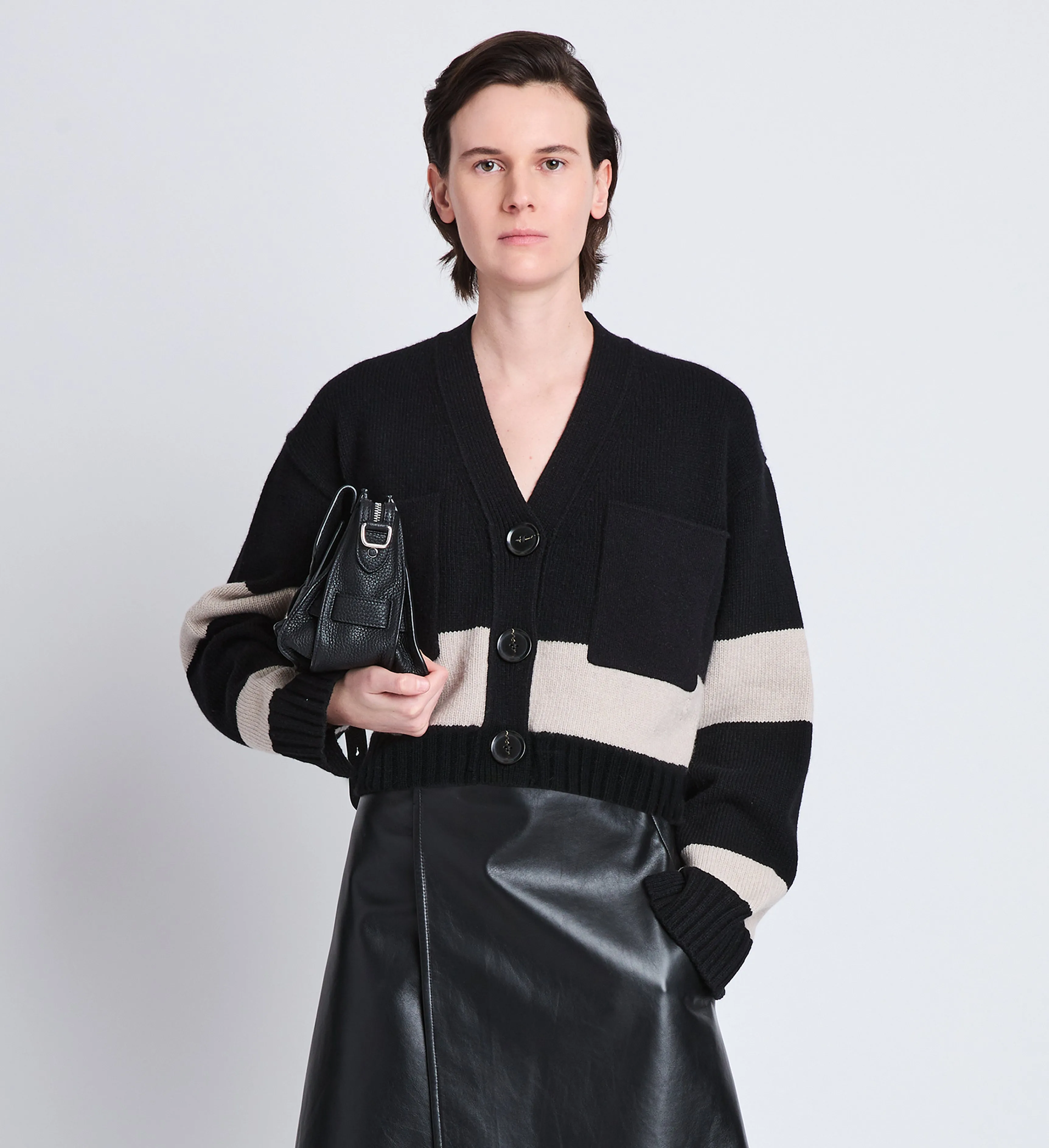 Sofia Cardigan in Striped Cashmere sold by Proenza Schouler product image thumbnail 2
