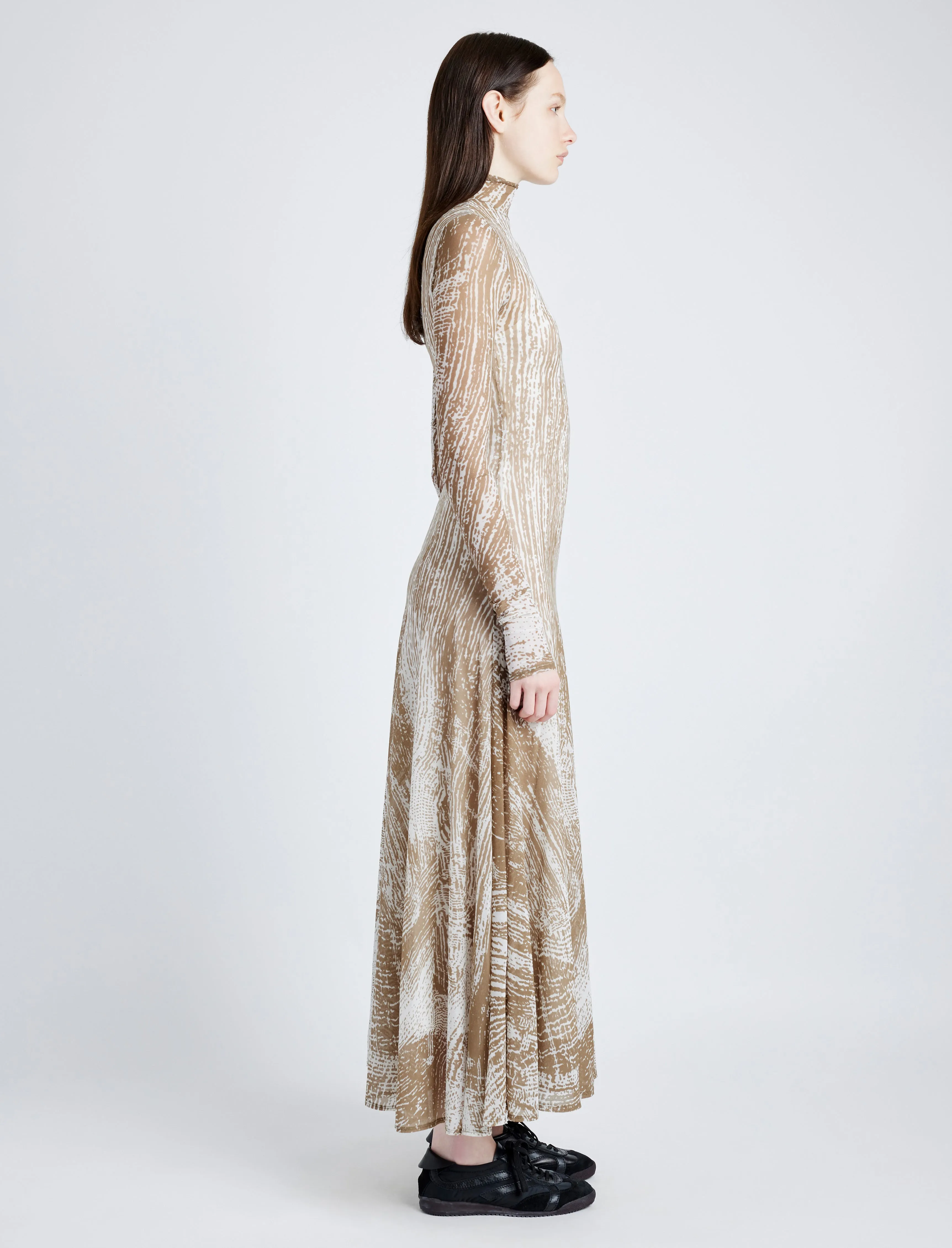 Gemma Dress in Printed Tulle Jersey sold by Proenza Schouler product image thumbnail 3