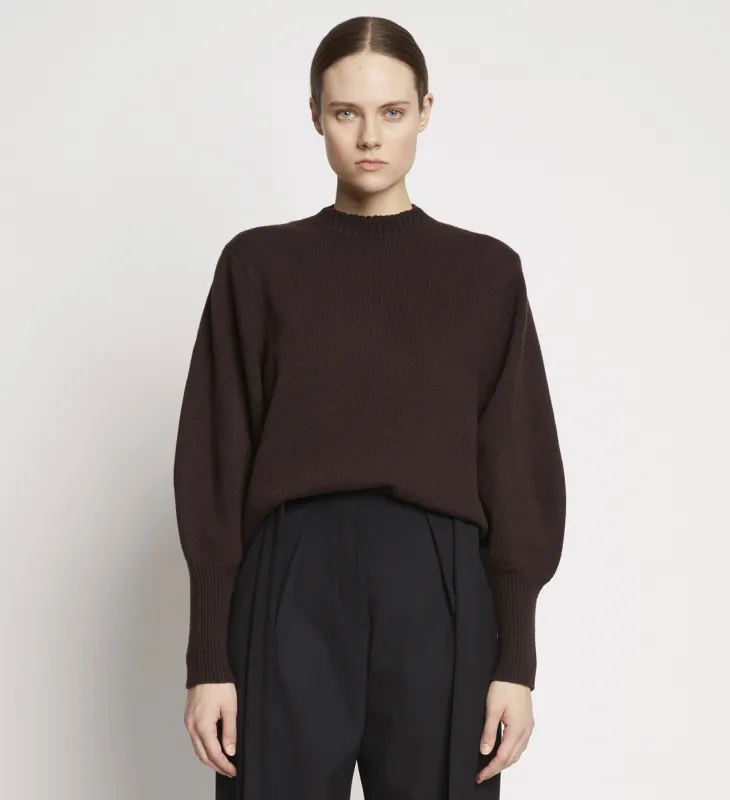 Eco Cashmere Balloon Sleeve Sweater - BROWN sold by Proenza Schouler