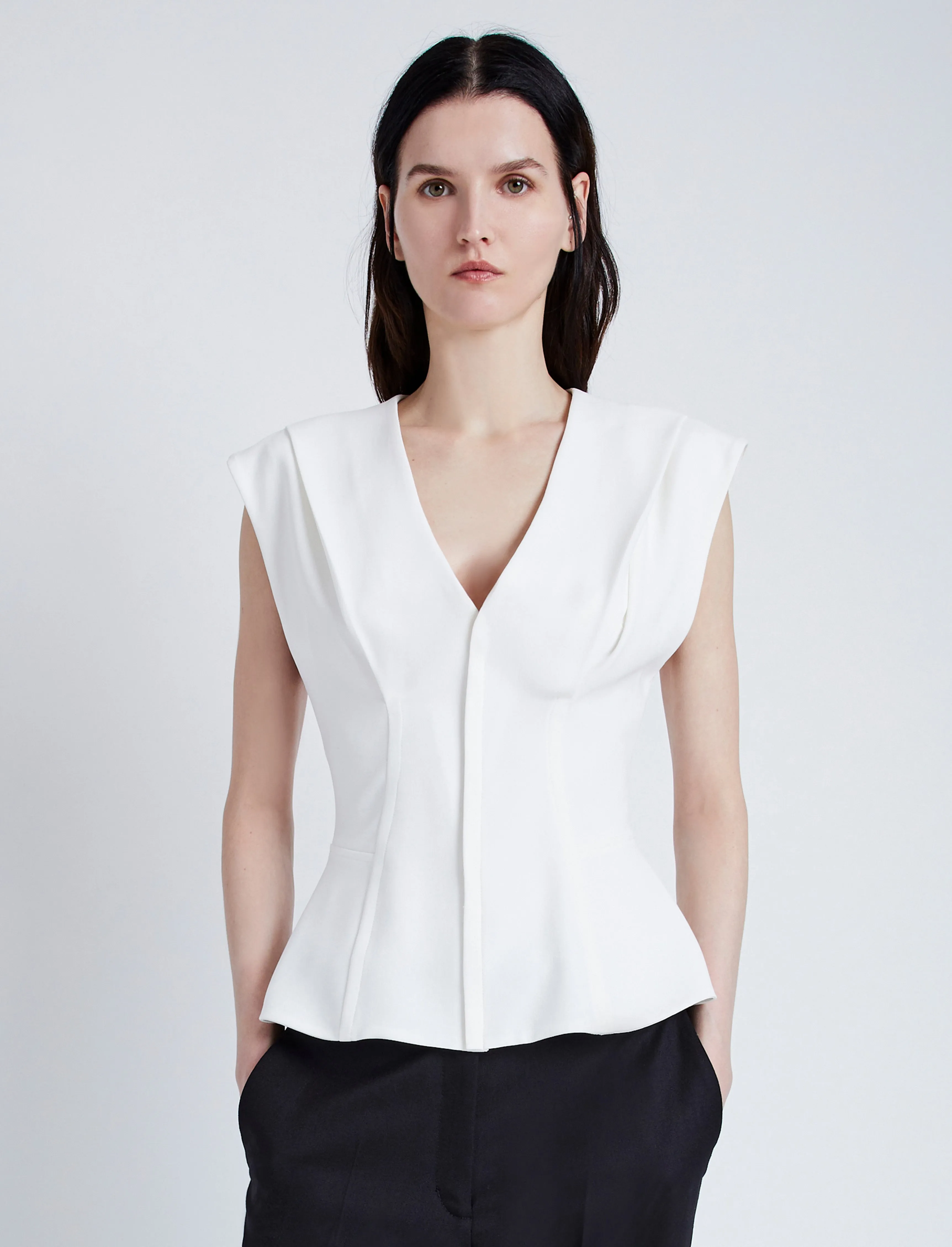 Janet Top in Matte Double Crepe sold by Proenza Schouler product image thumbnail 2