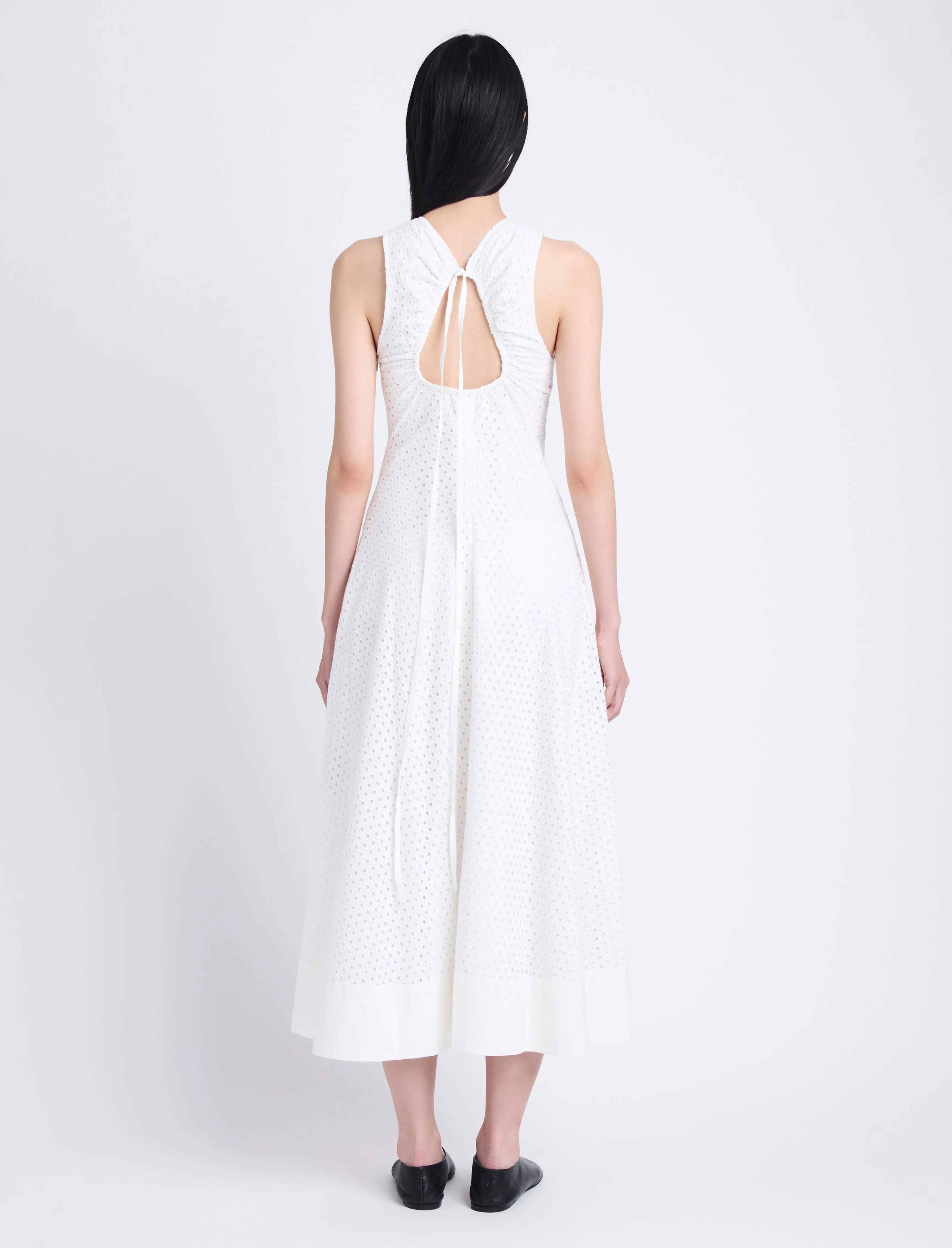 Juno Dress in Broderie Anglaise sold by Proenza Schouler product image thumbnail 4