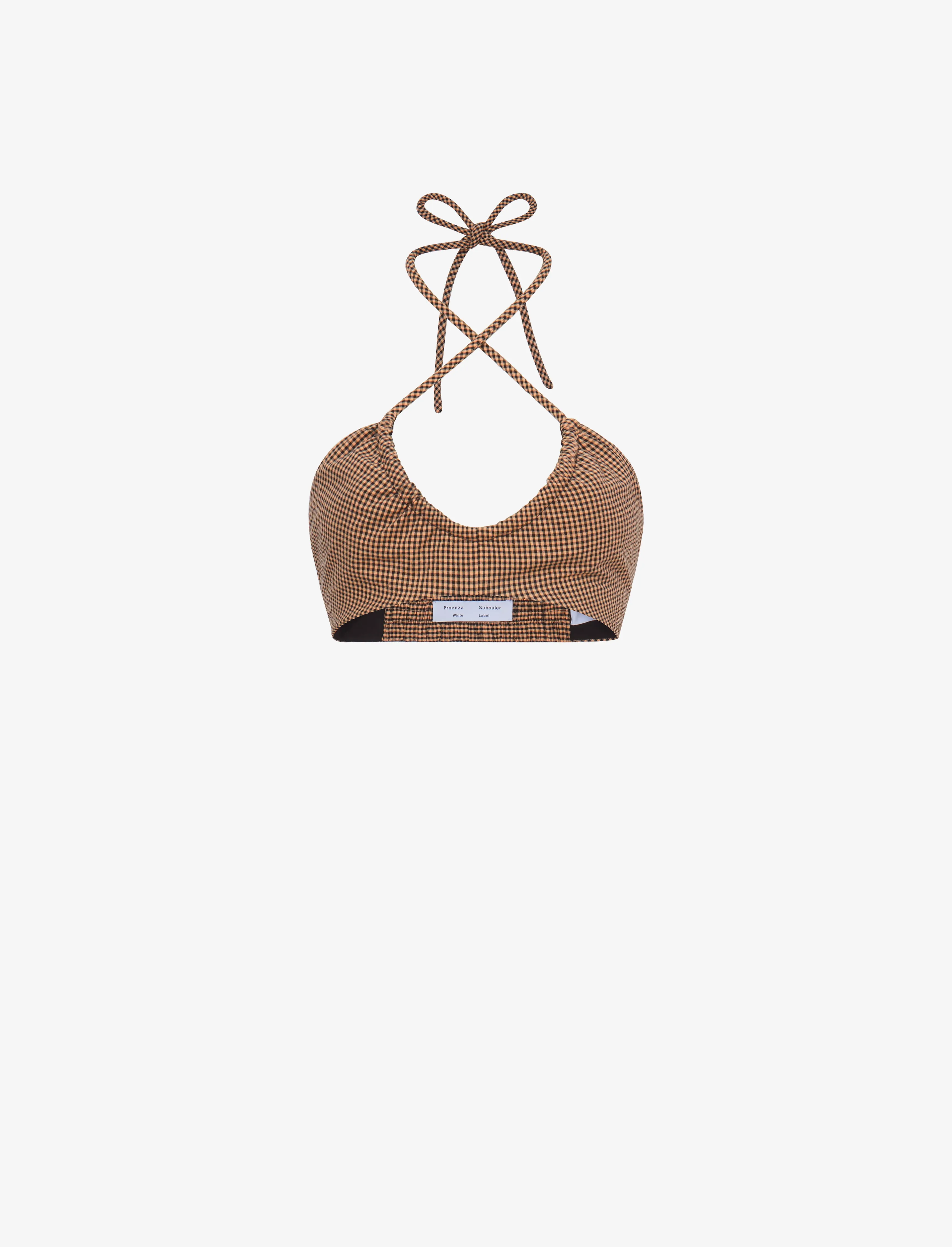 Gingham Halter Bralette sold by Proenza Schouler