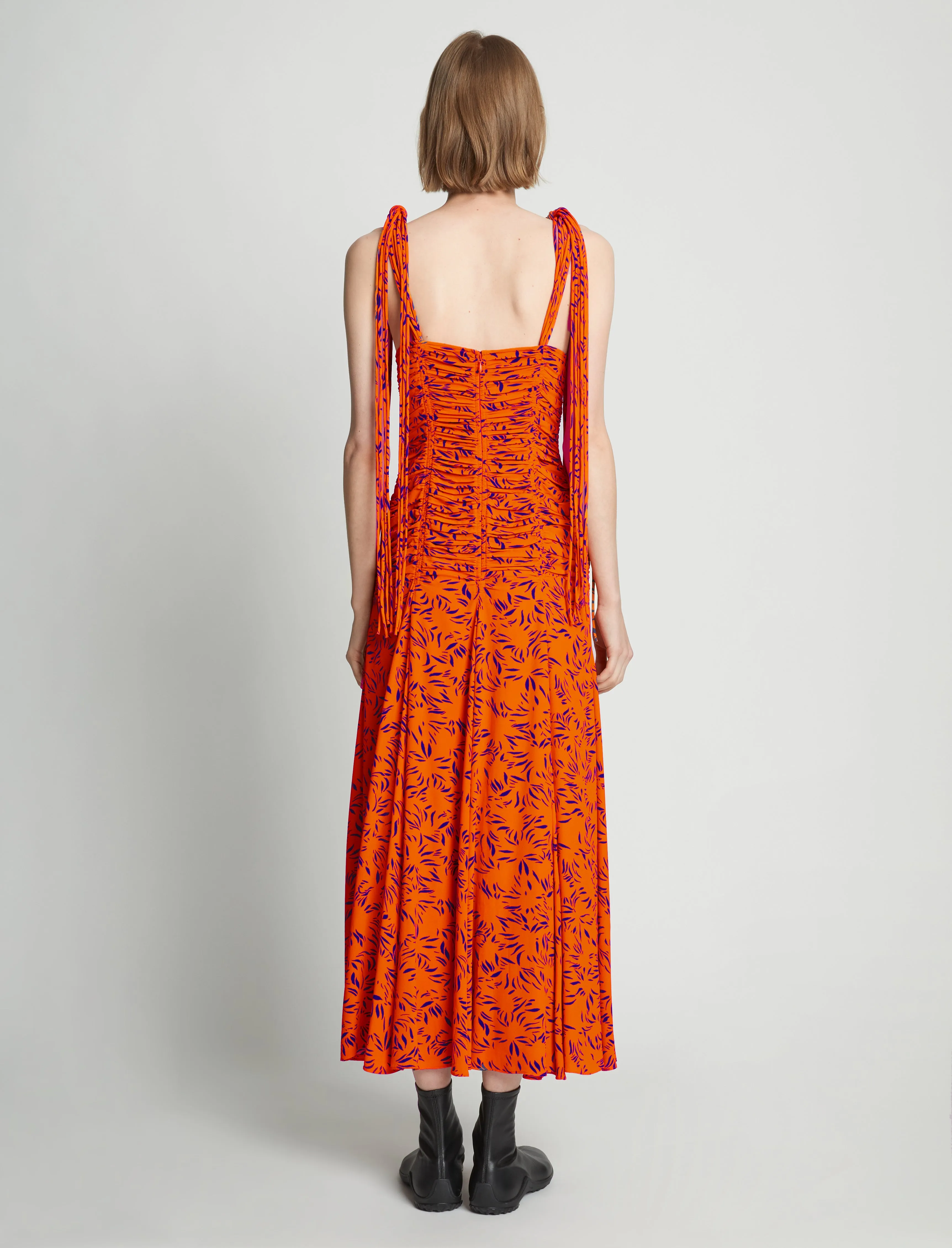 Printed Crepe De Chine Tank Dress sold by Proenza Schouler product image thumbnail 4