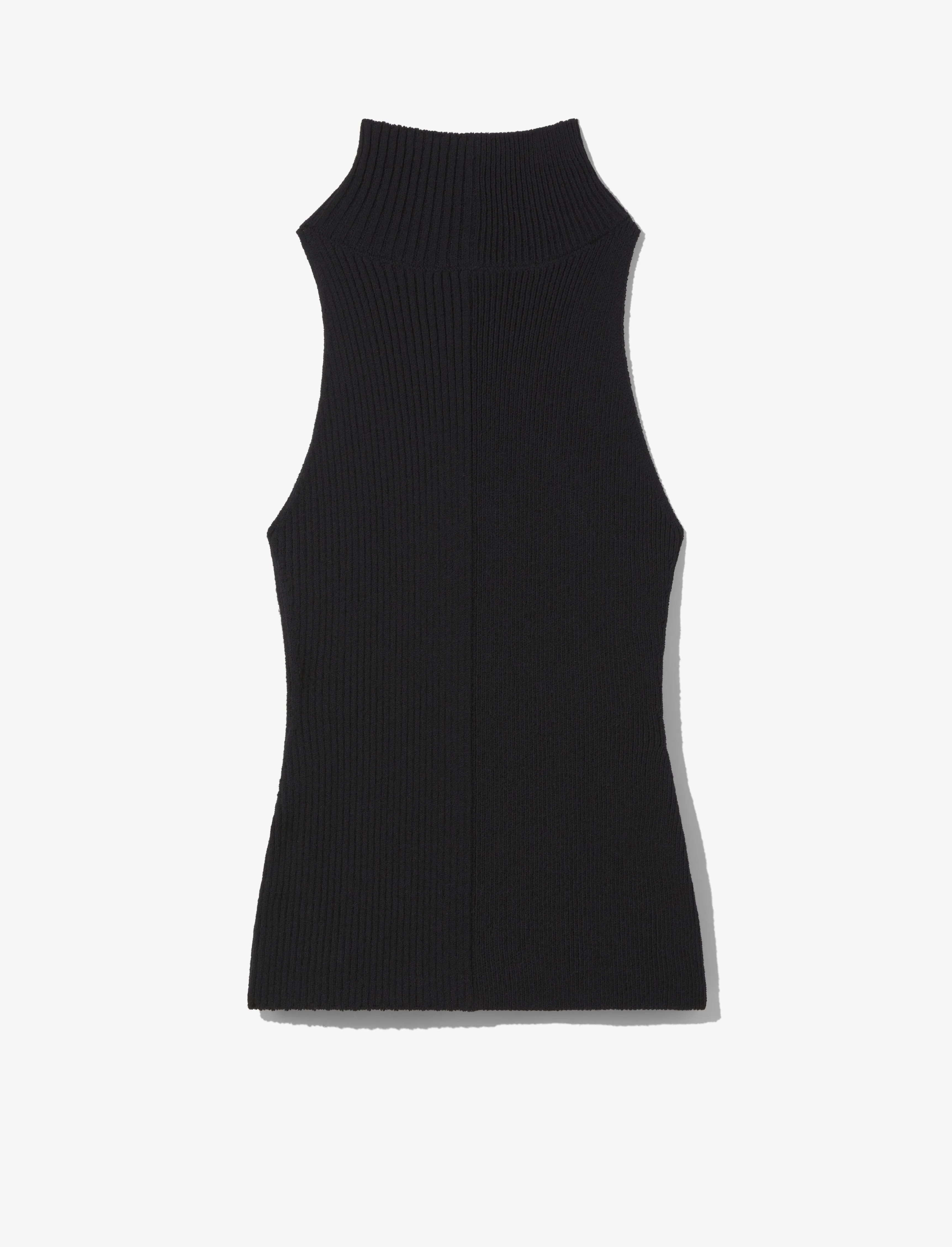 Cotton Rib Sleeveless Tank - BLACK sold by Proenza Schouler