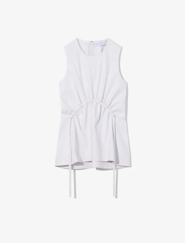 Faux Leather Drawstring Top made by Proenza Schouler