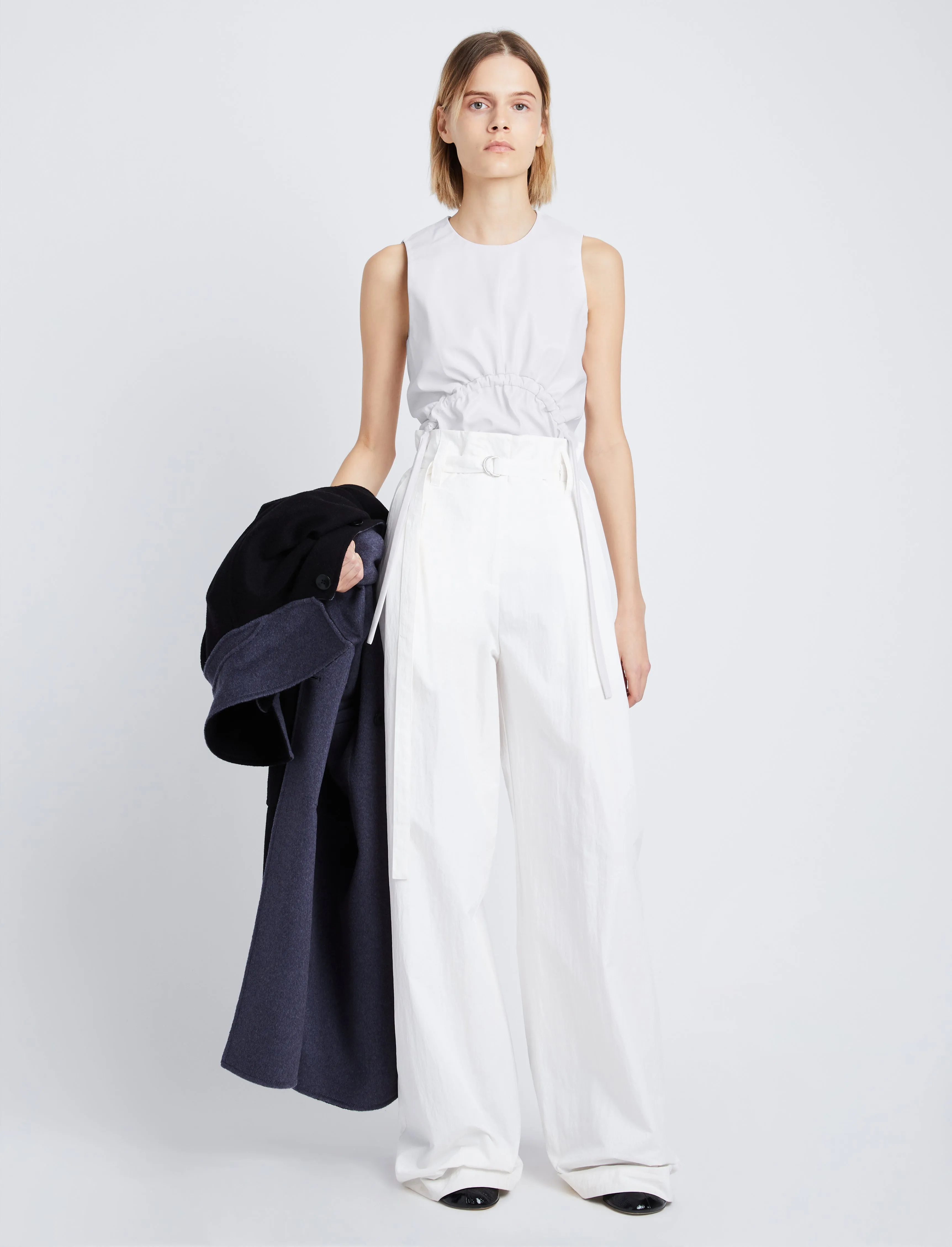 Faux Leather Drawstring Top sold by Proenza Schouler product image thumbnail 3