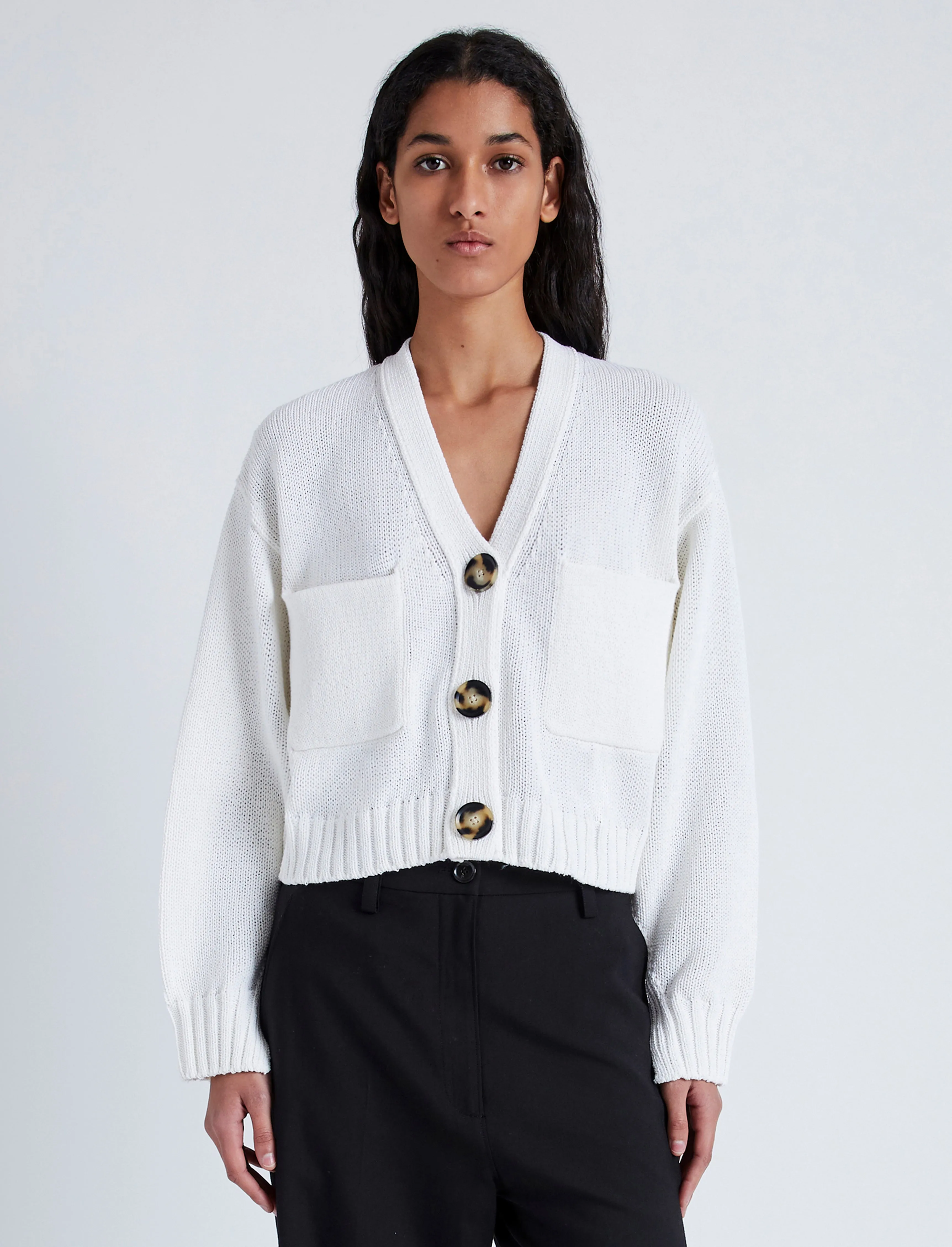 Sofia Cardigan in Cotton sold by Proenza Schouler product image thumbnail 2