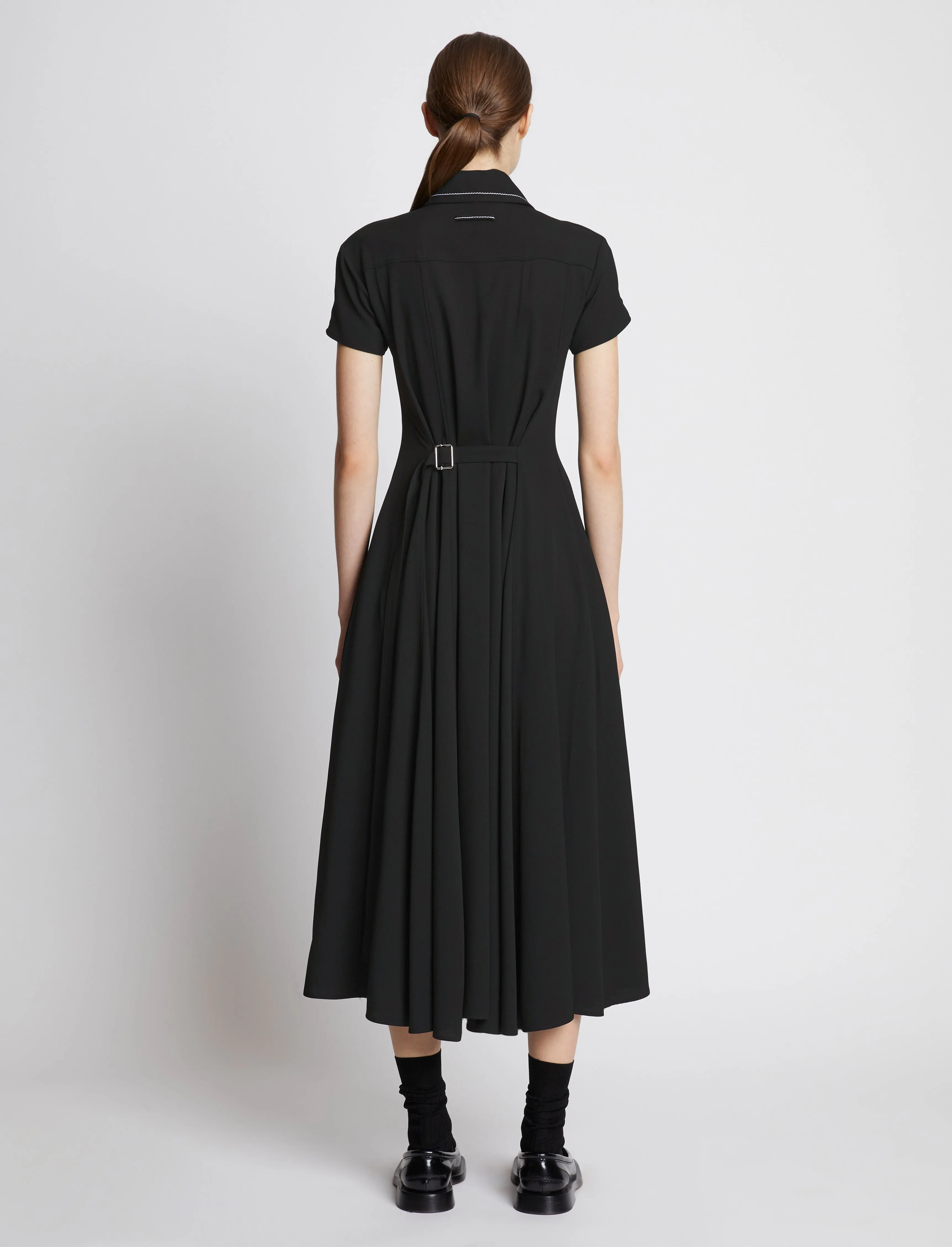 Lightweight Crepe Buttoned Dress sold by Proenza Schouler product image thumbnail 4