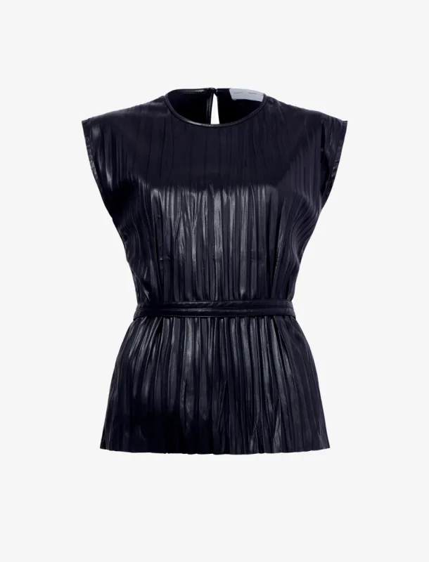 Lyra Top in Faux Leather sold by Proenza Schouler