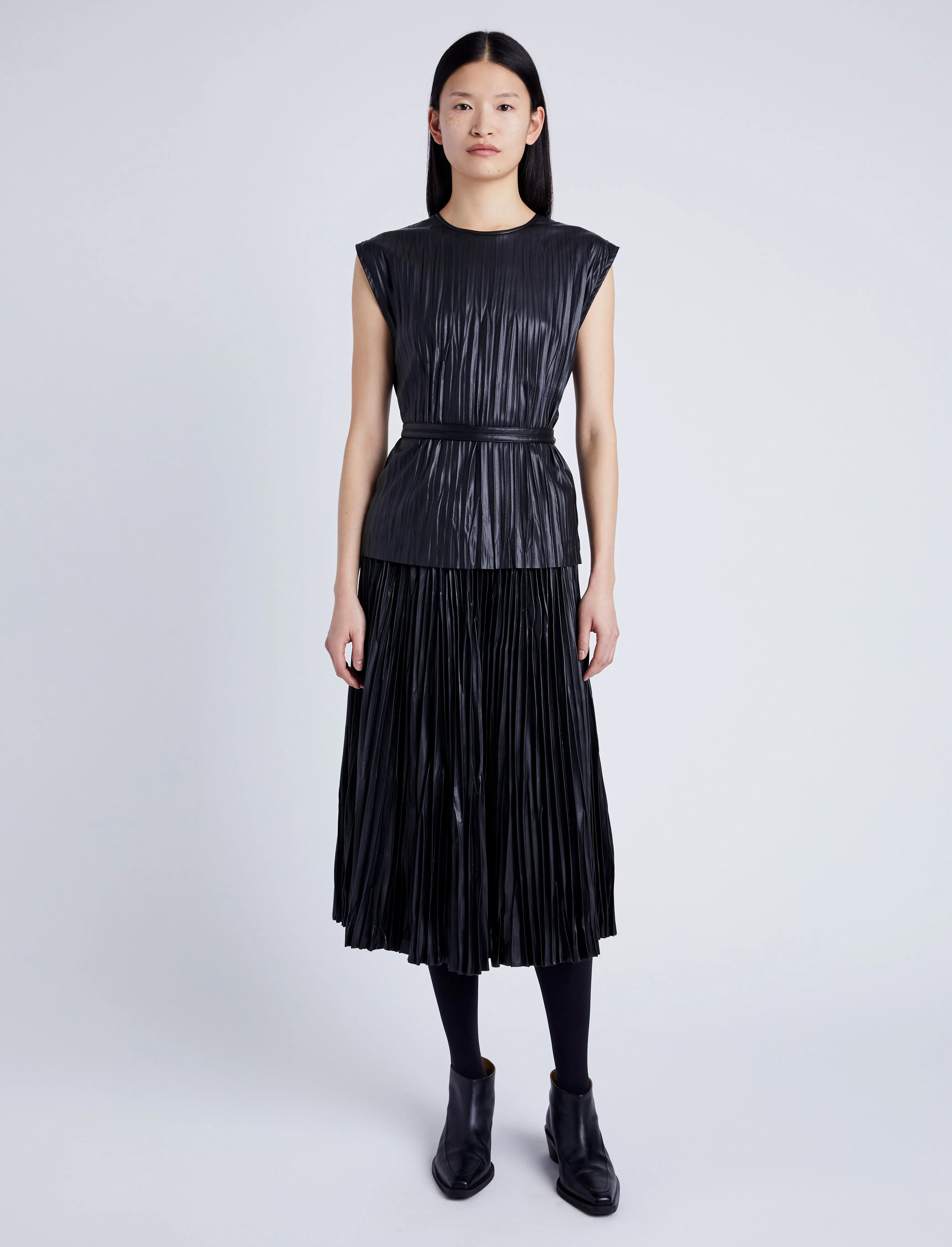 Lyra Top in Faux Leather sold by Proenza Schouler product image thumbnail 3