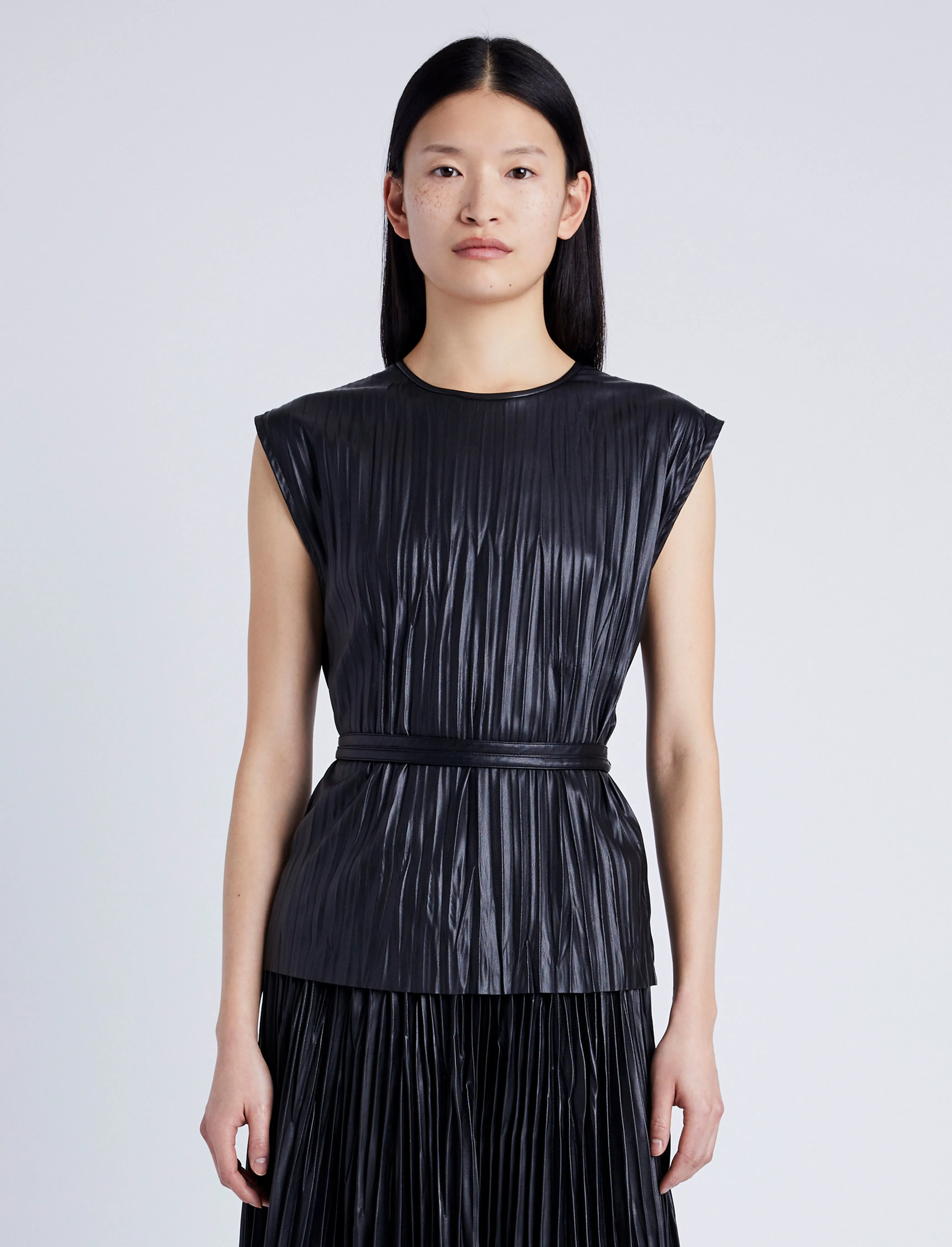 Lyra Top in Faux Leather sold by Proenza Schouler product image thumbnail 2