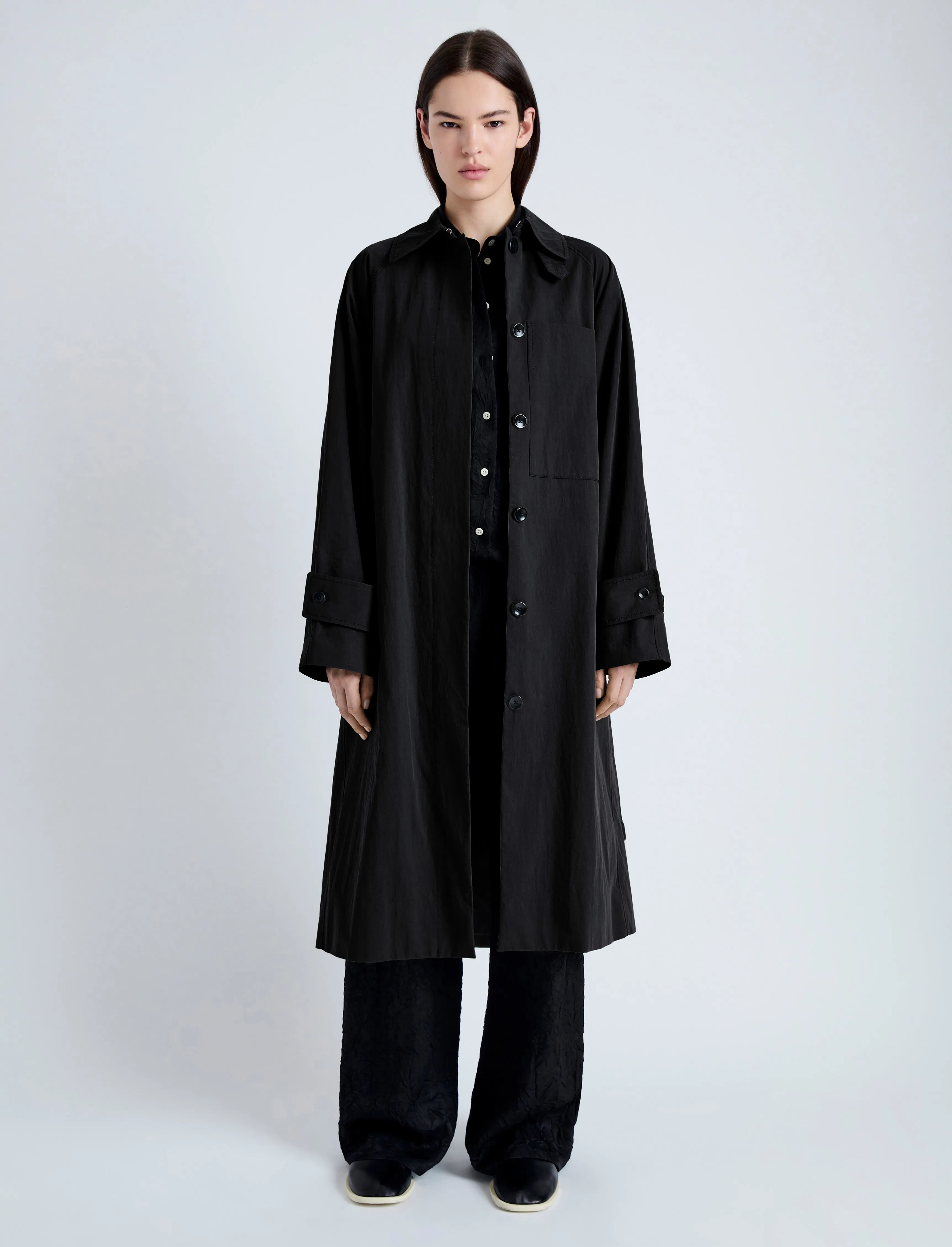 Clark Trench Coat in Cotton Nylon sold by Proenza Schouler product image thumbnail 2