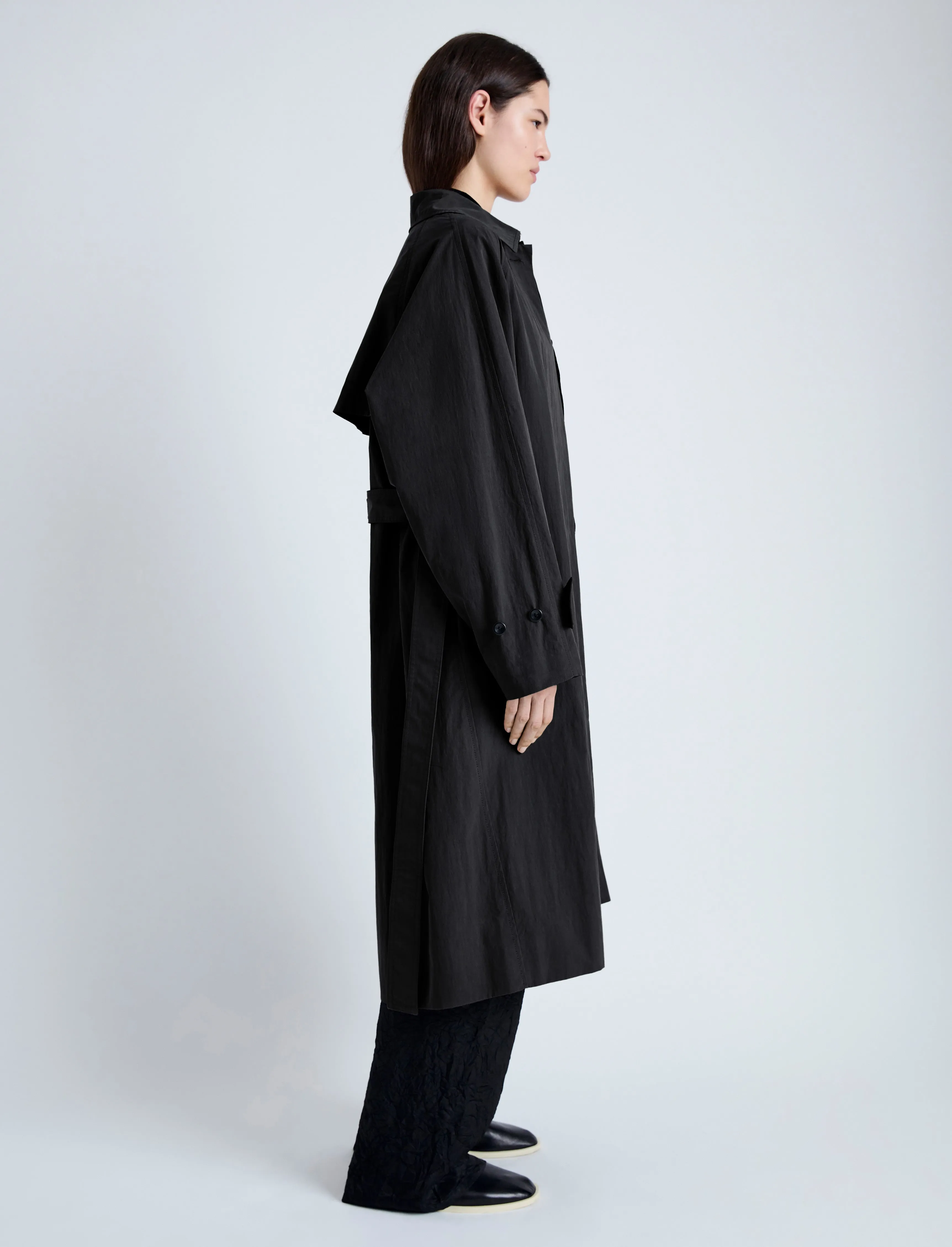 Clark Trench Coat in Cotton Nylon sold by Proenza Schouler product image thumbnail 3