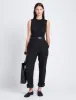 Octavia Pant in Solid Cotton Linen sold by Proenza Schouler