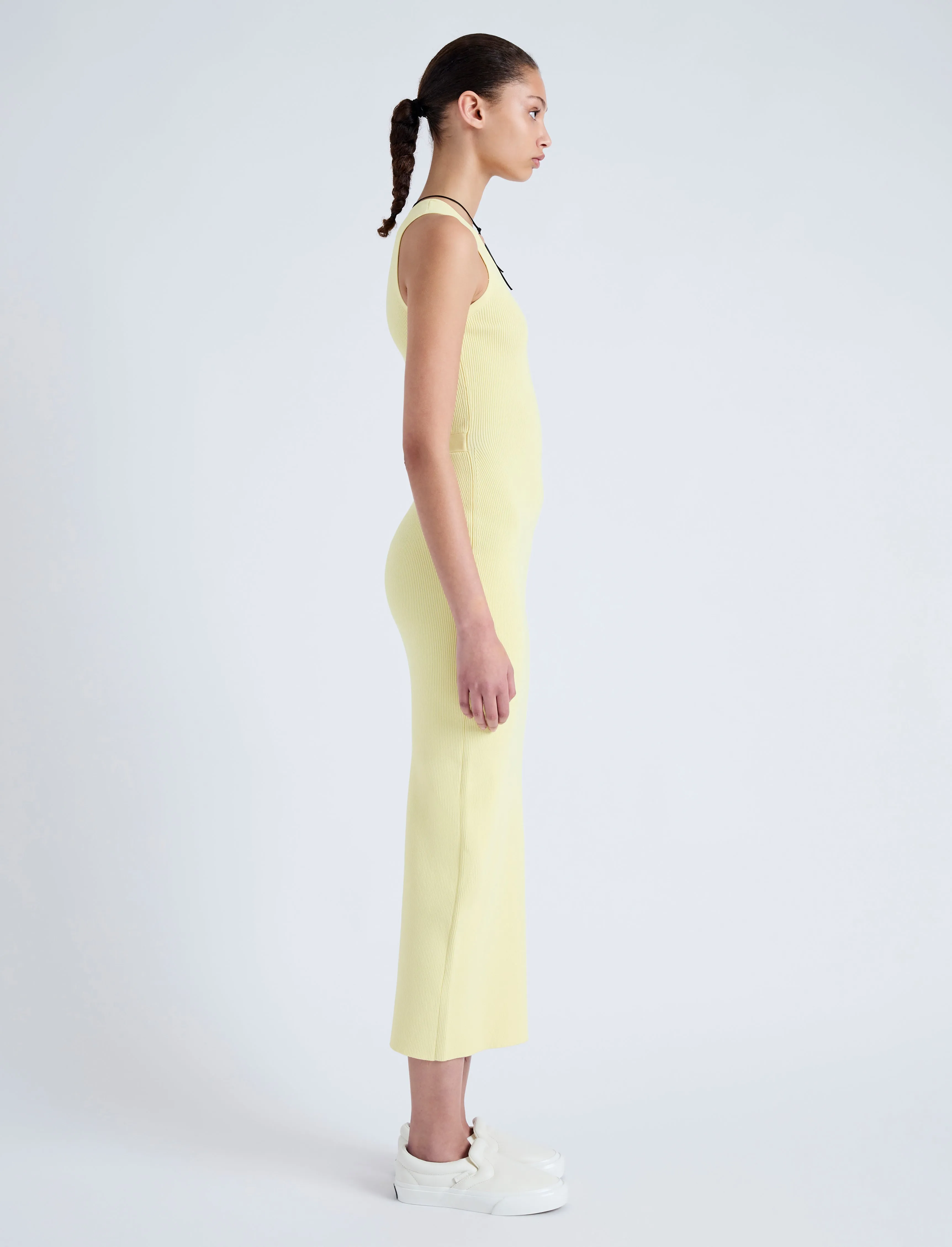 Cole Knit Dress in Viscose Rib sold by Proenza Schouler product image thumbnail 3