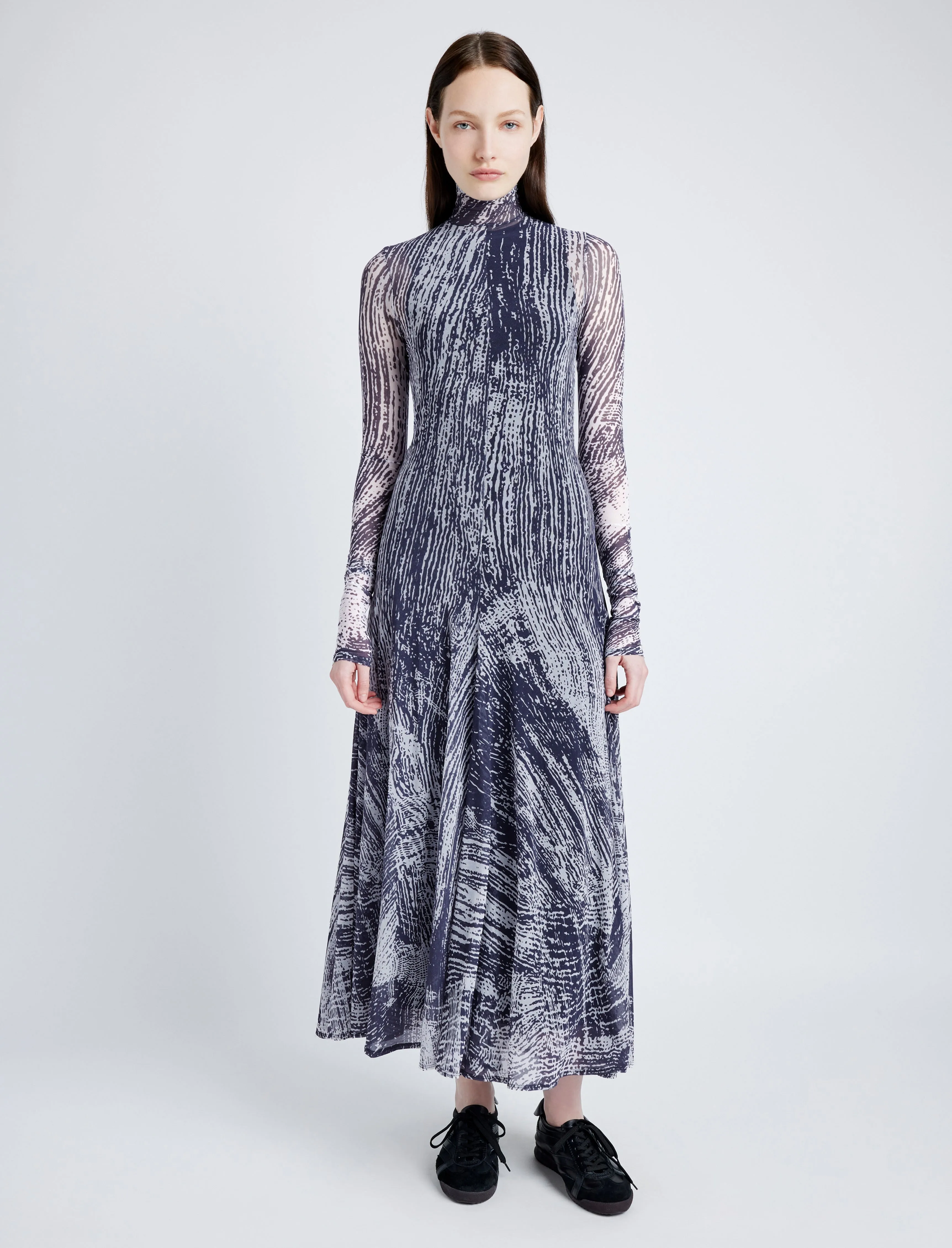 Gemma Dress in Printed Tulle Jersey sold by Proenza Schouler product image thumbnail 2