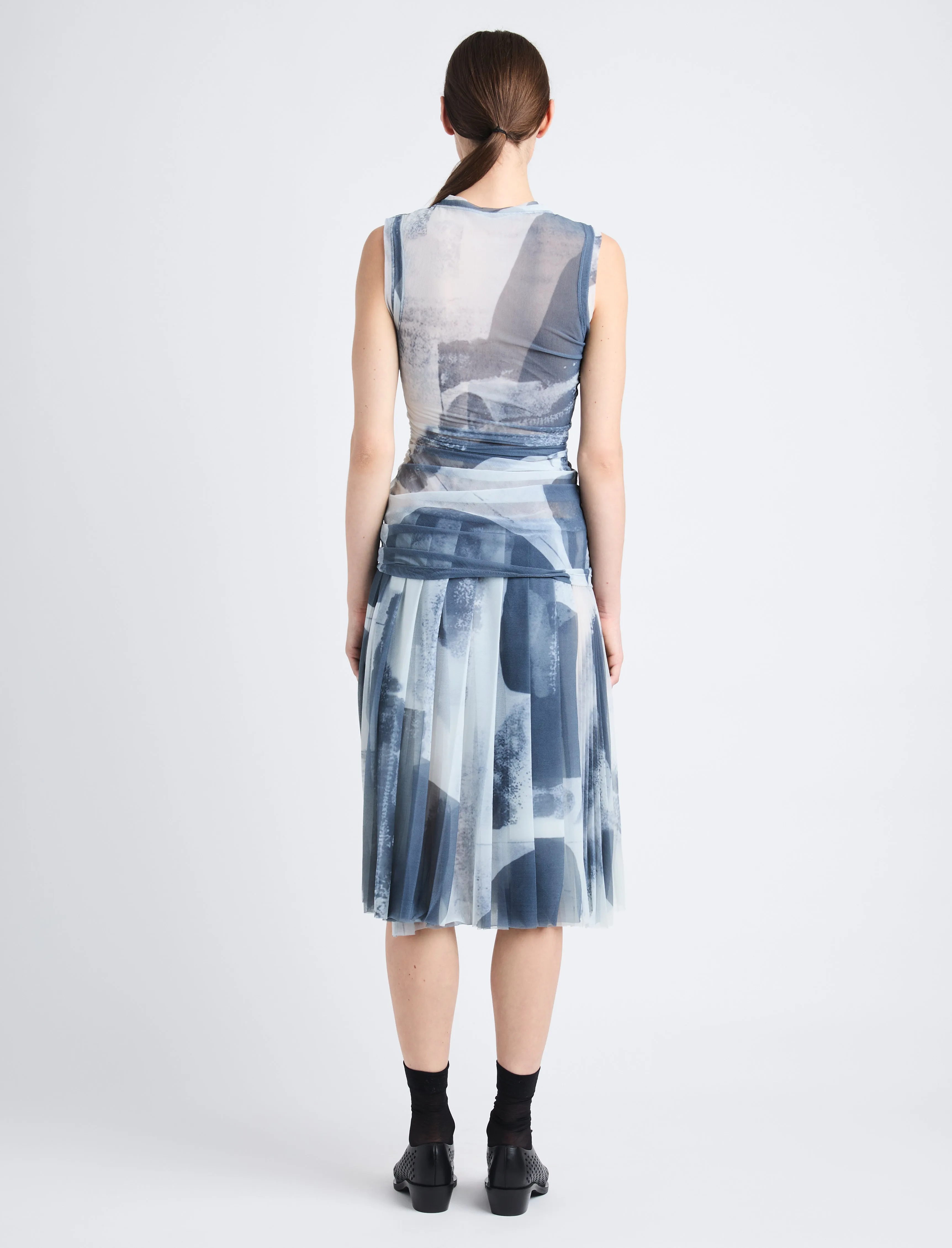 Zoe Dress in Printed Nylon Jersey sold by Proenza Schouler product image thumbnail 4