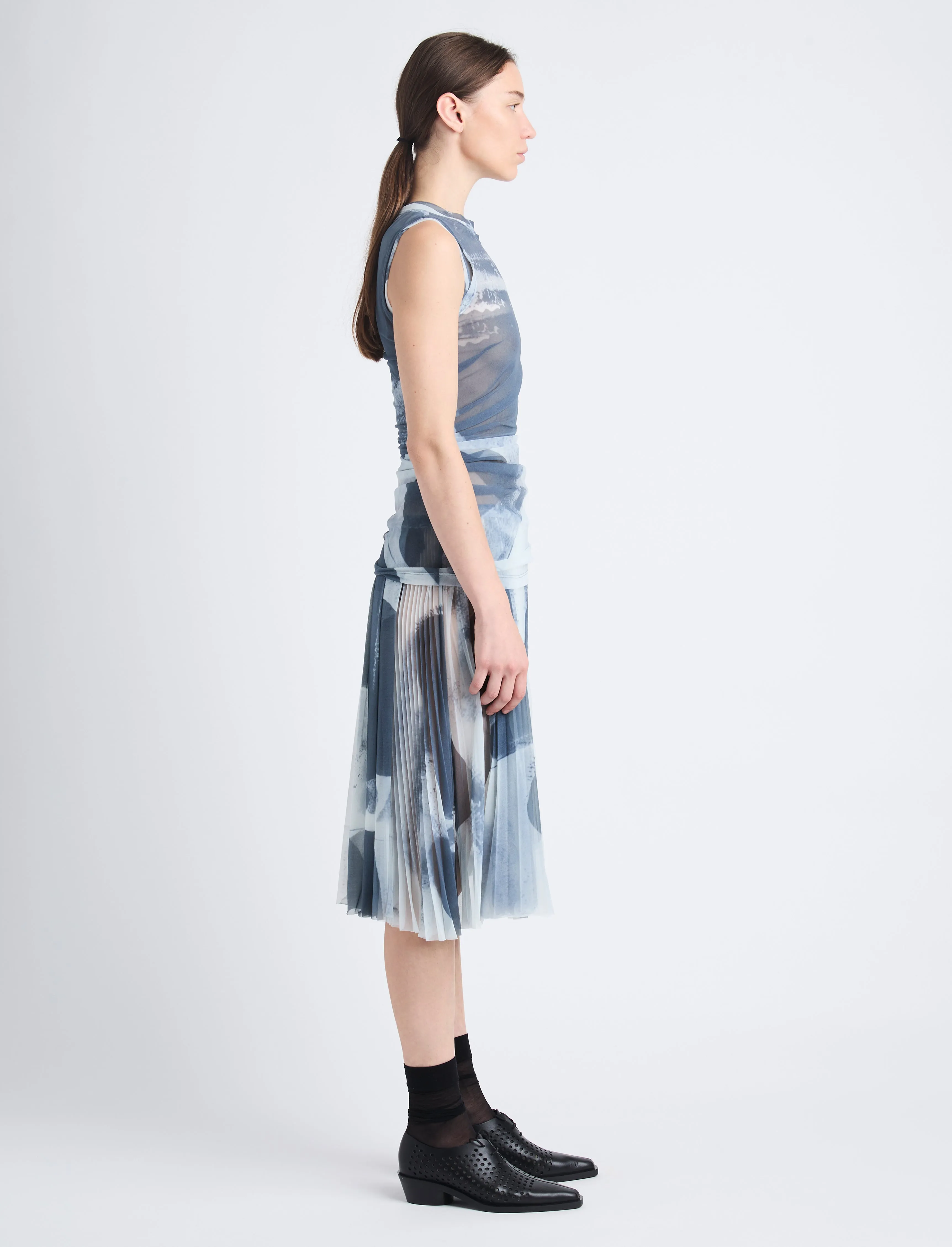 Zoe Dress in Printed Nylon Jersey sold by Proenza Schouler product image thumbnail 3