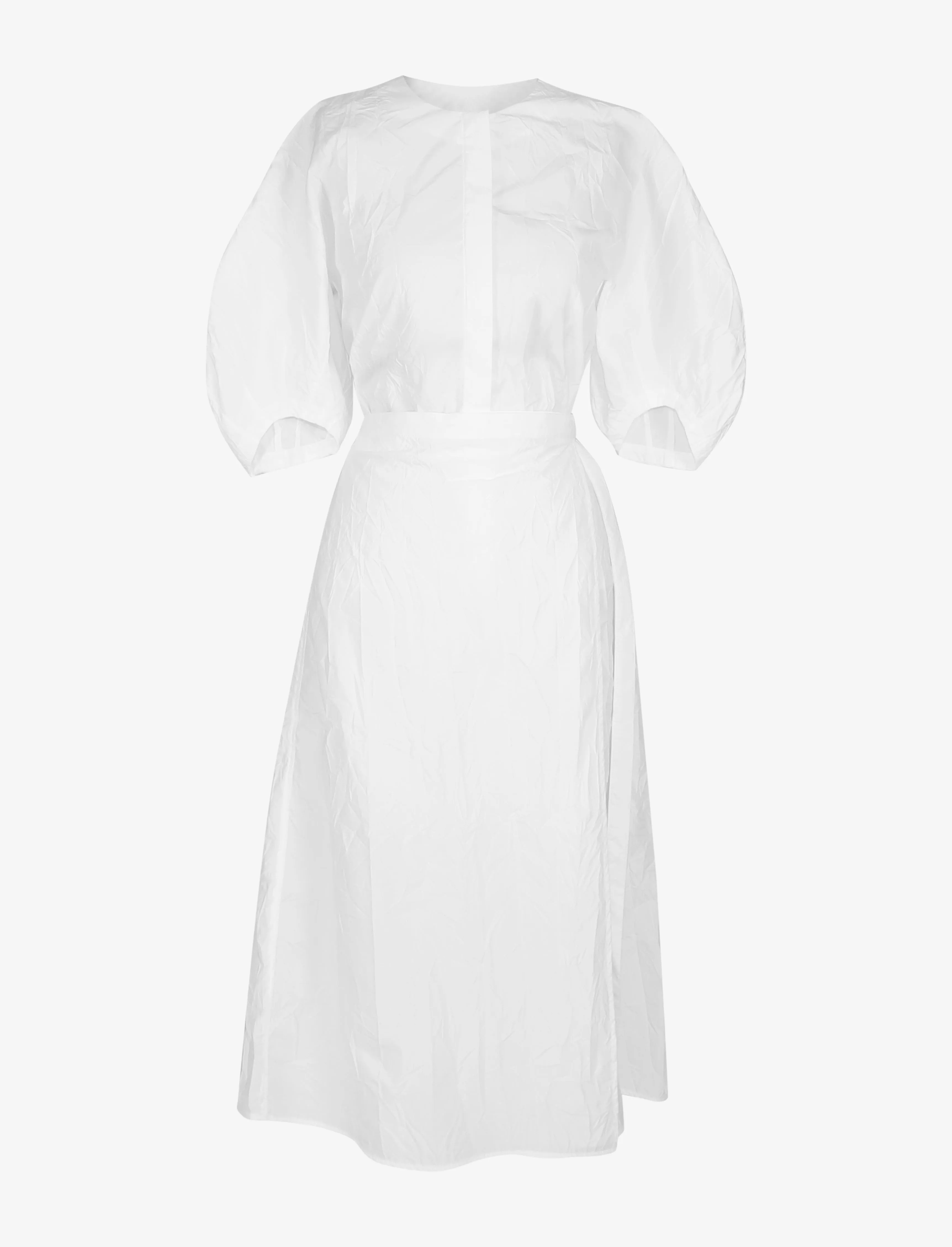 Alicia Dress in Crinkled Cotton Gabardine sold by Proenza Schouler