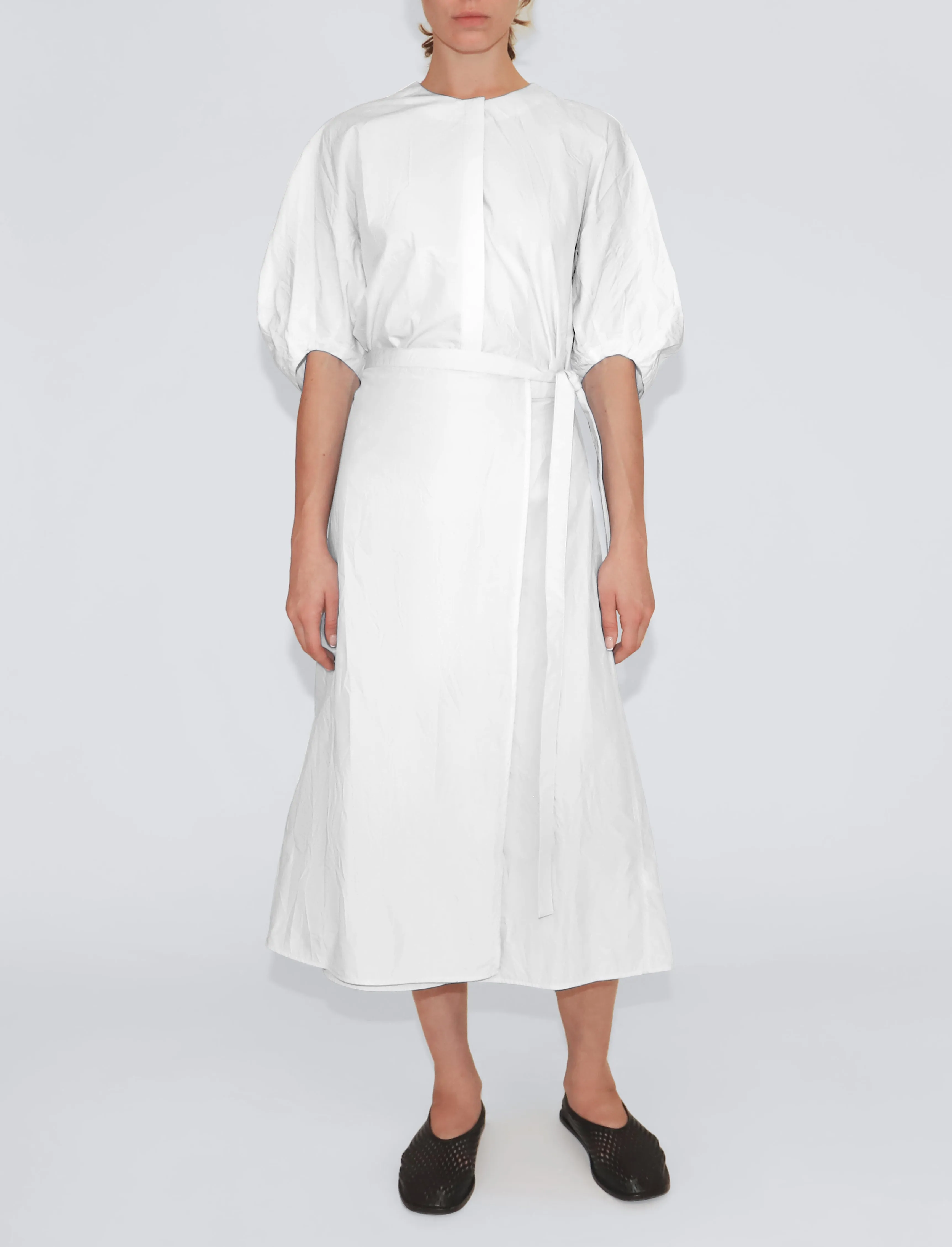 Alicia Dress in Crinkled Cotton Gabardine sold by Proenza Schouler product image thumbnail 2
