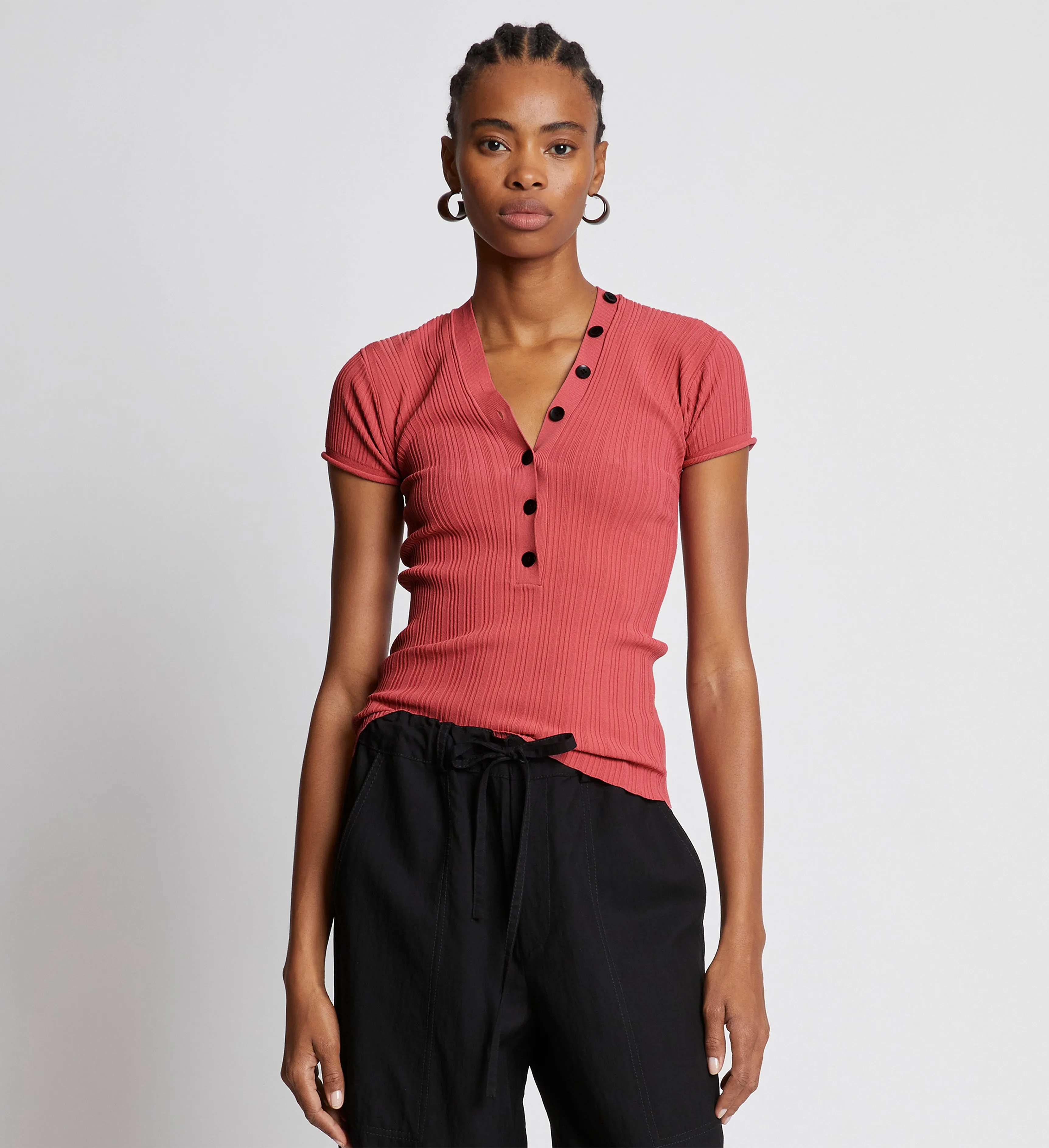 Rib Knit Polo Top sold by Proenza Schouler product image thumbnail 2
